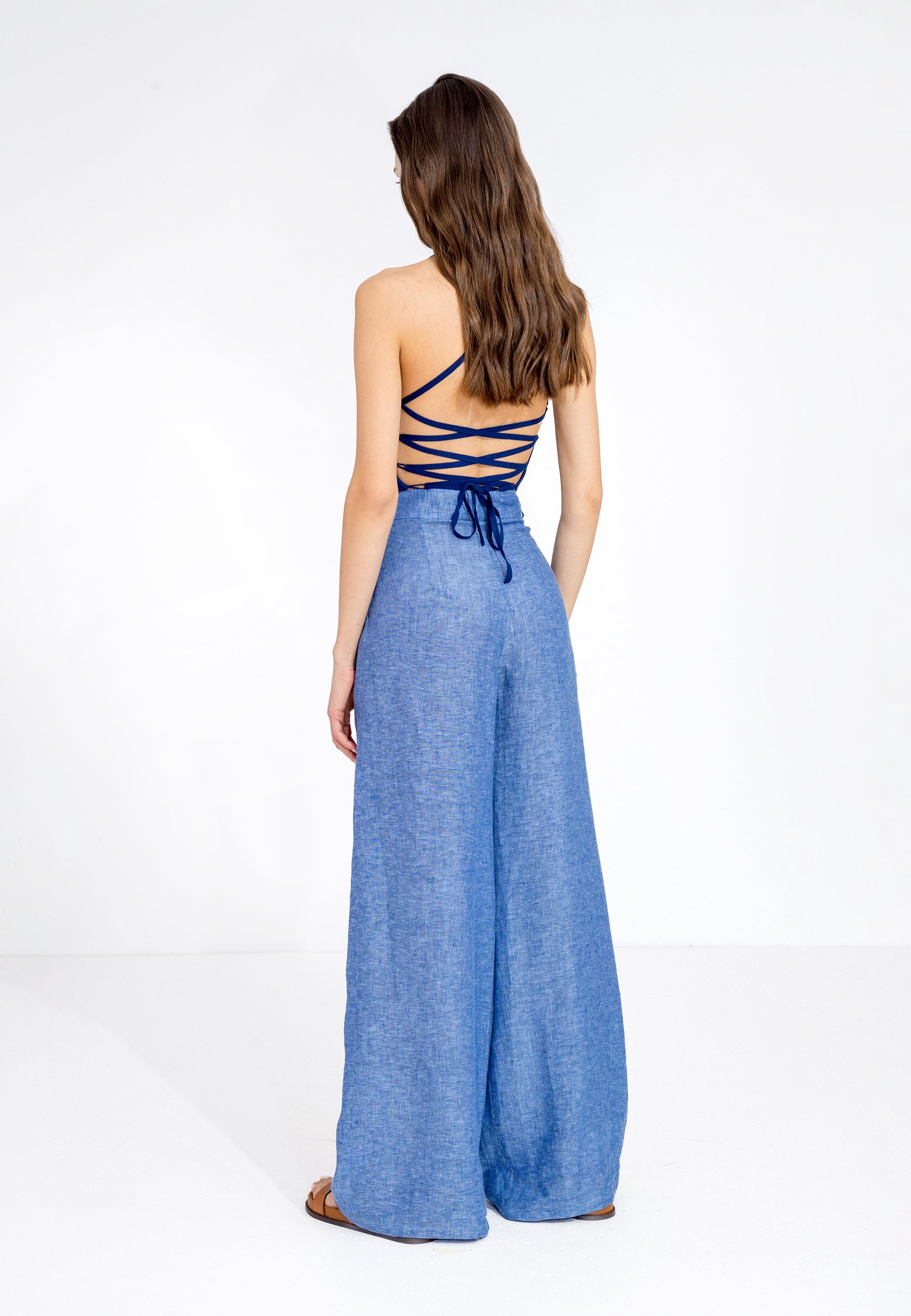 Wide Leg Linen Pants