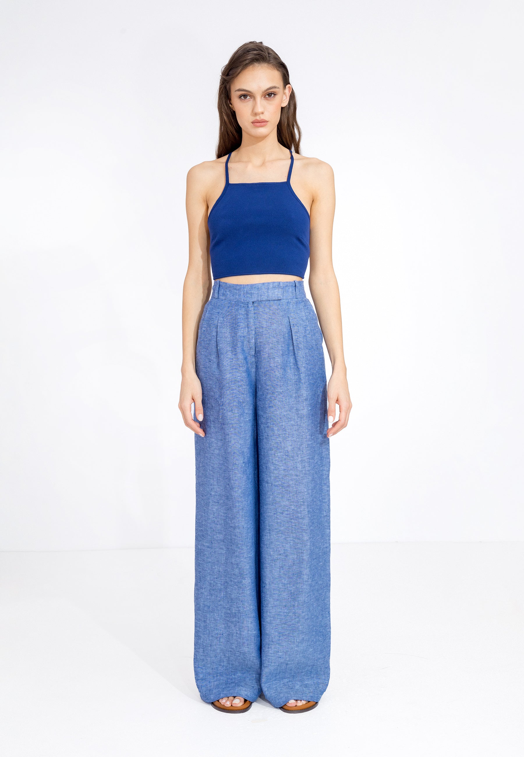 Wide Leg Linen Pants