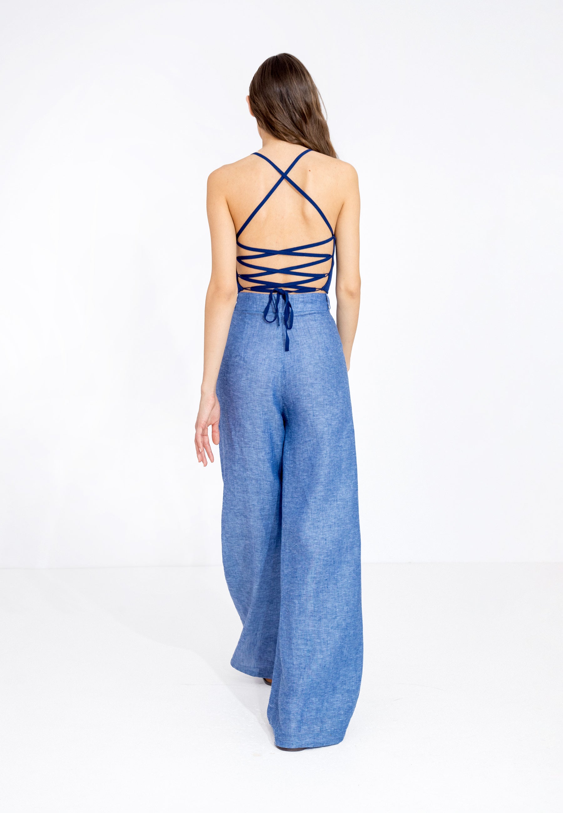 Wide Leg Linen Pants