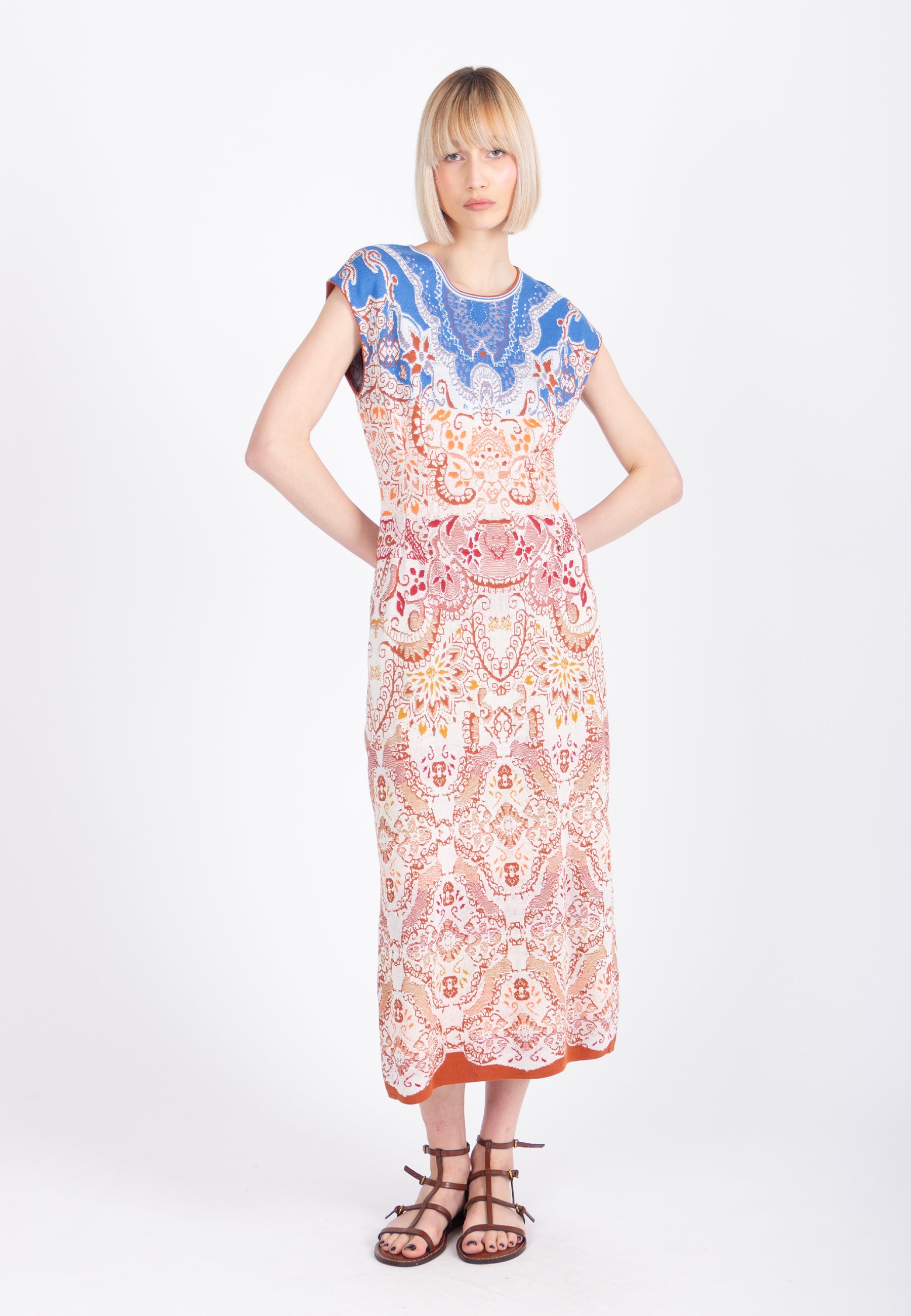 Jacquard Dress, Ornament Pattern