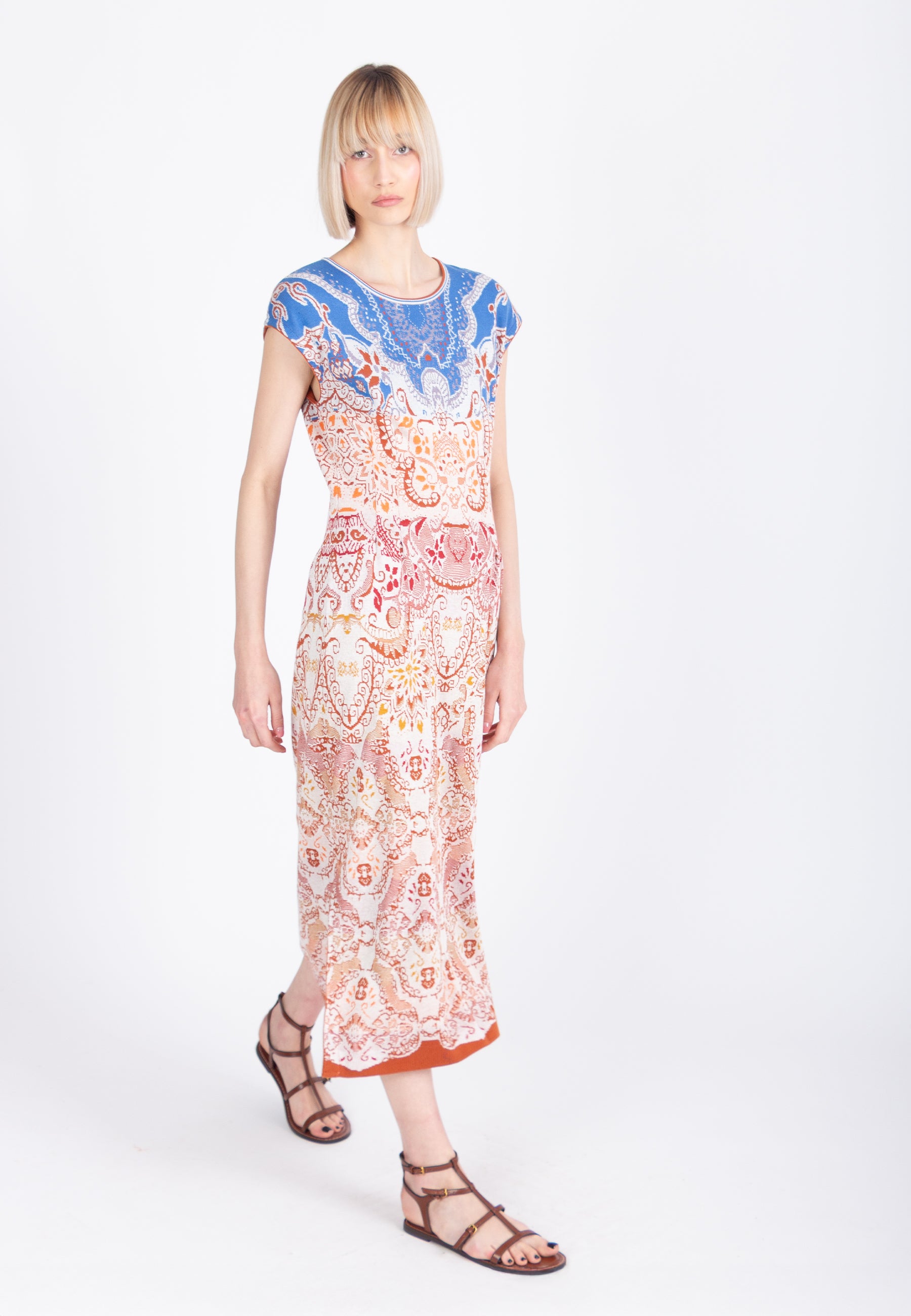 Jacquard Dress, Ornament Pattern