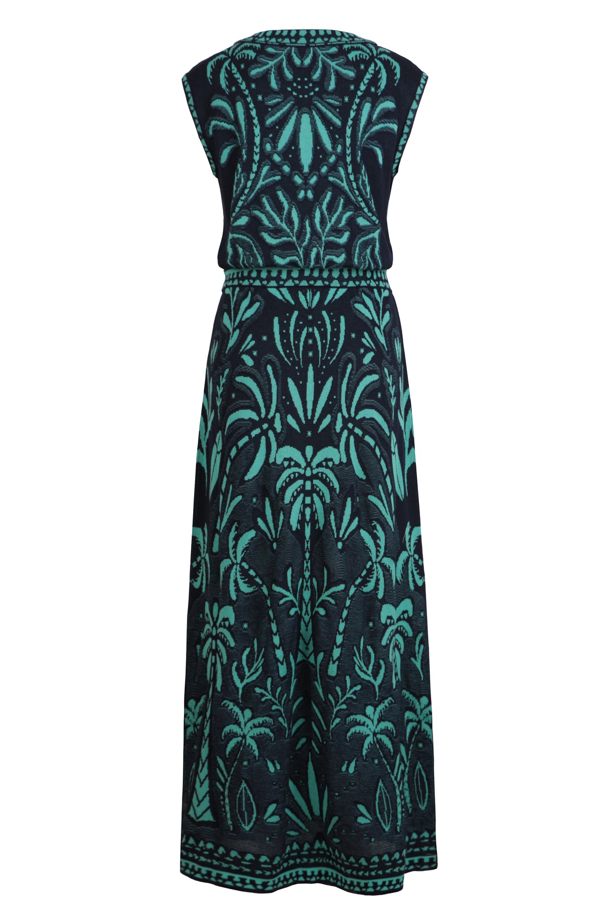 Jacquard Dress, Urban Botanic Pattern