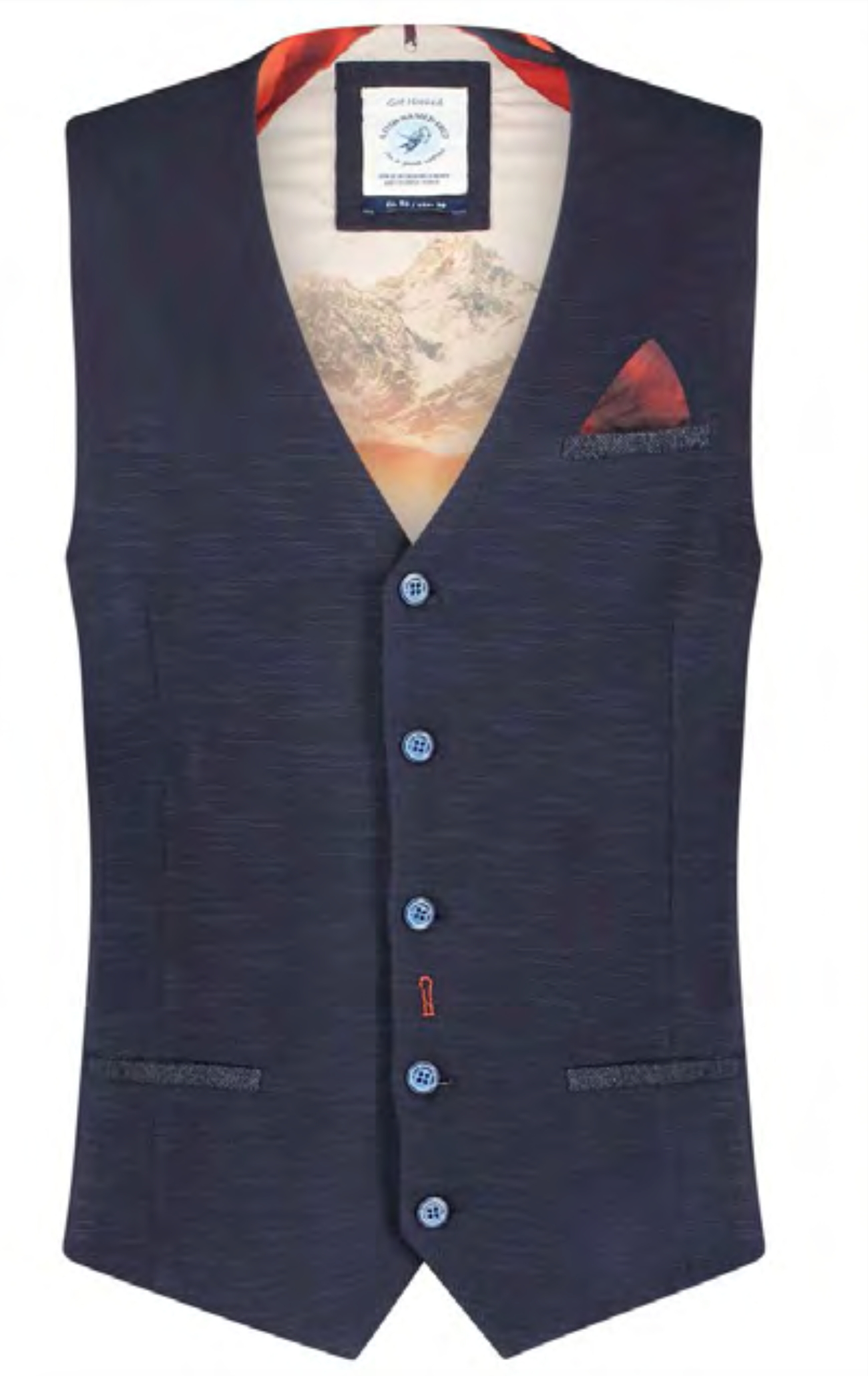 Melange Navy Waistcoat