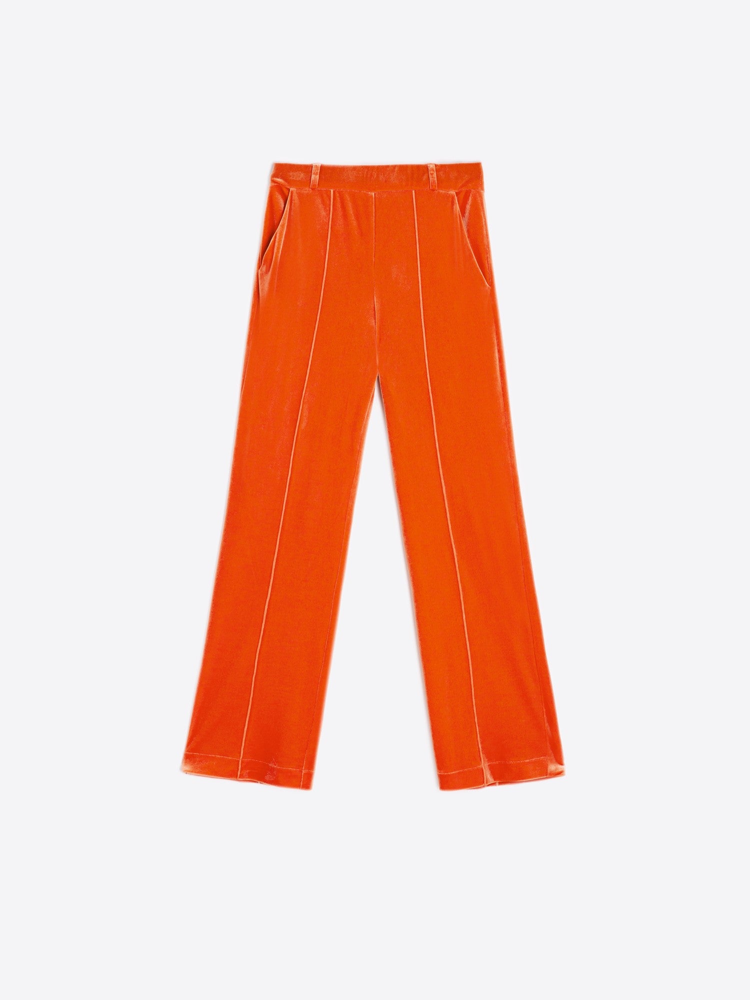 Orange Velvet Pants