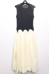 2 tone Black top and white bottom Dress