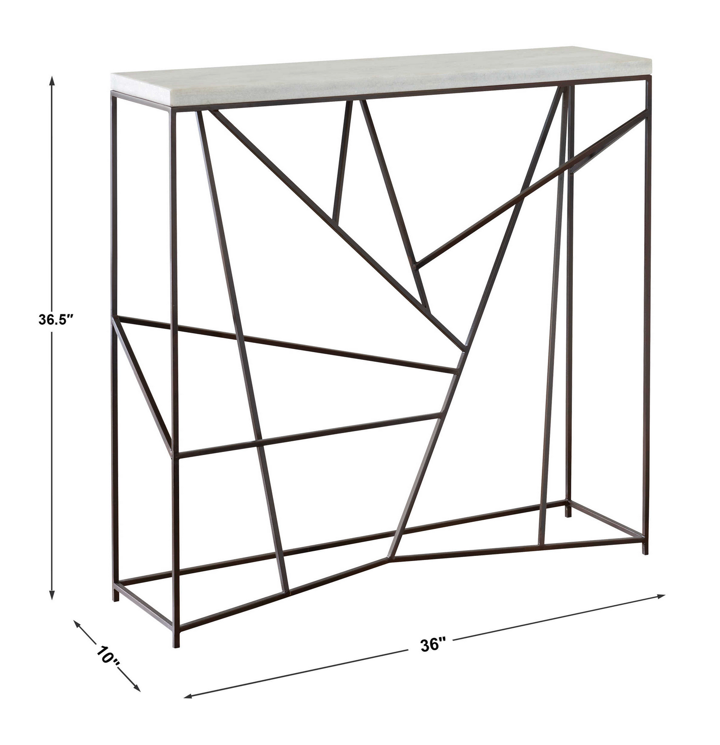 Table dimensions. 