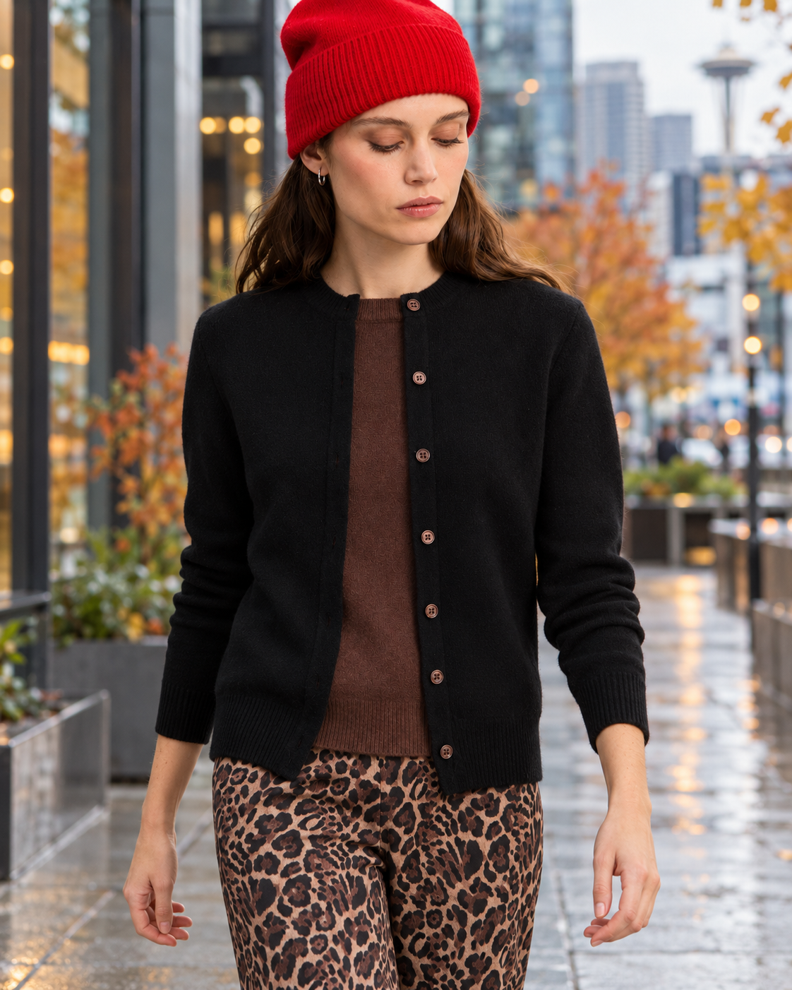 Faux Twin Set Cardigan