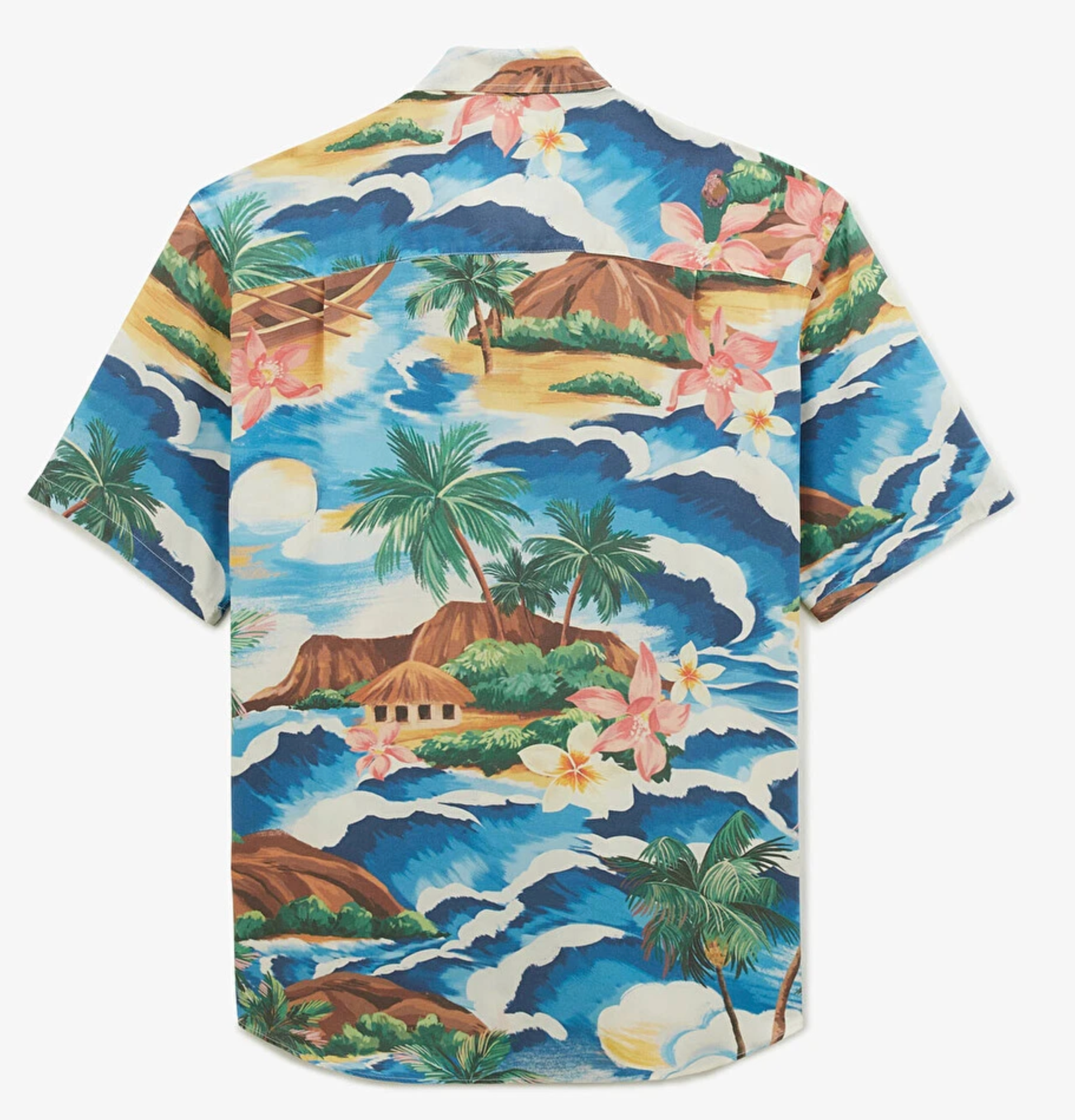 Hawaï print short-sleeved shirt