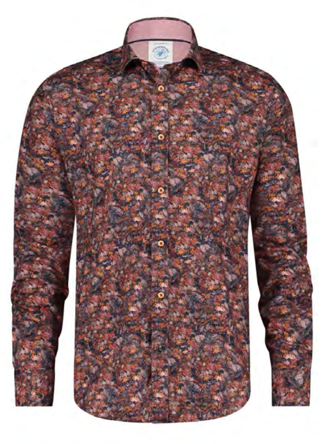 Forest Leaves Shirt Burgundy