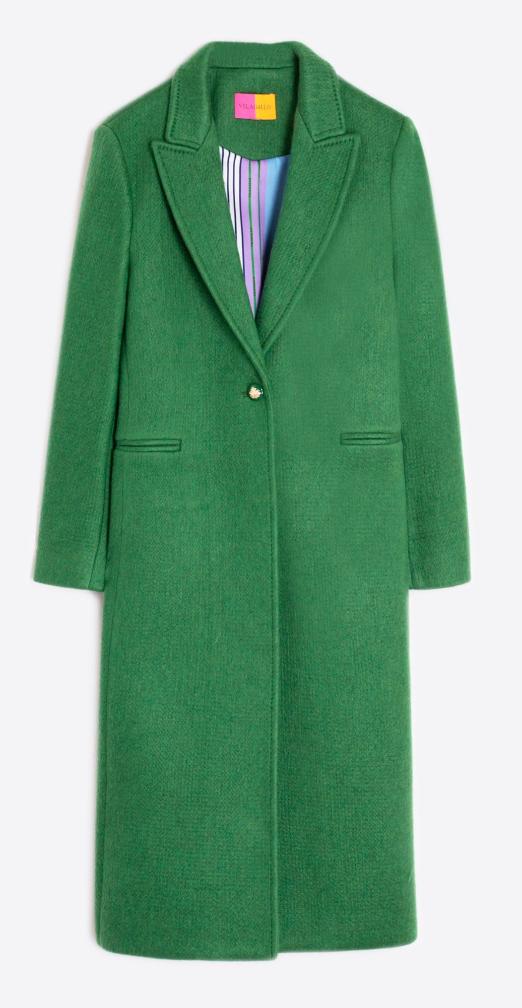 Green Wool Blend Coat