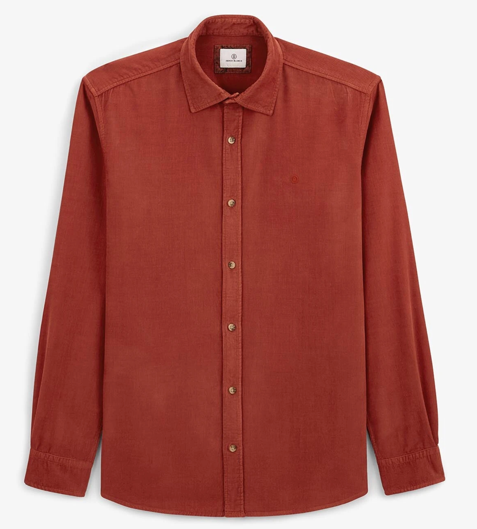 Plain Collared Button Down - Courge