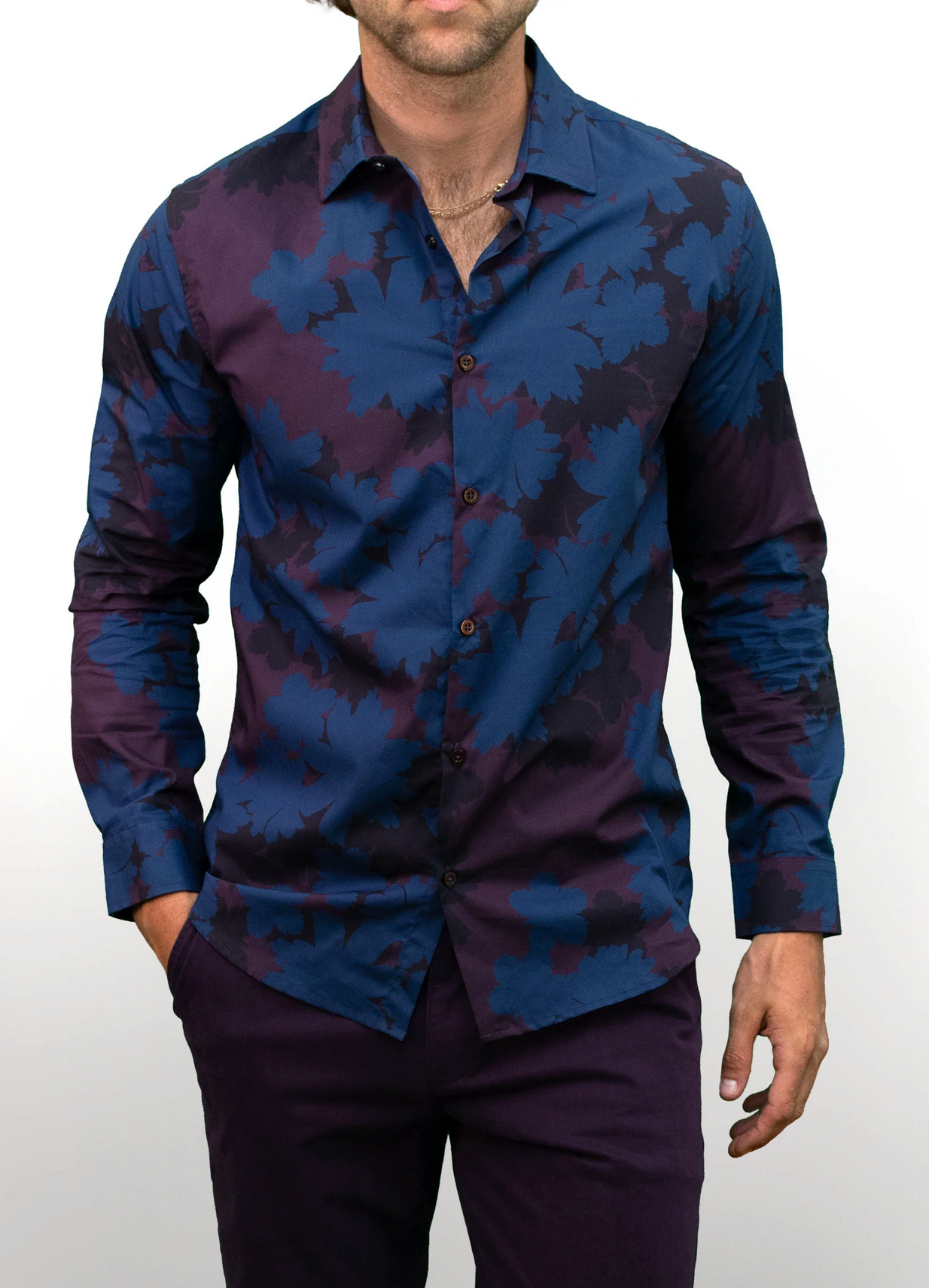 Norman Salerno Floral Shirt