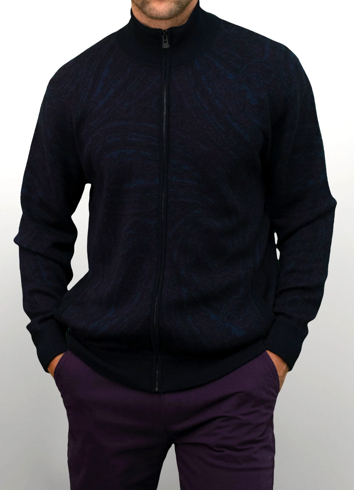 FREDERICK Full Zip Cardigan Sweater