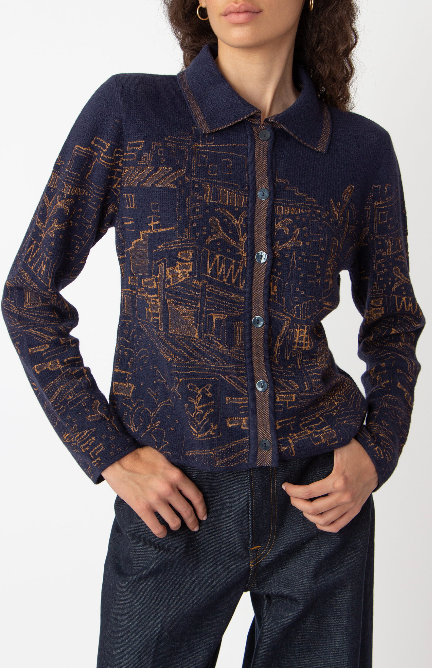 Jacquard Jacket, Favela Pattern