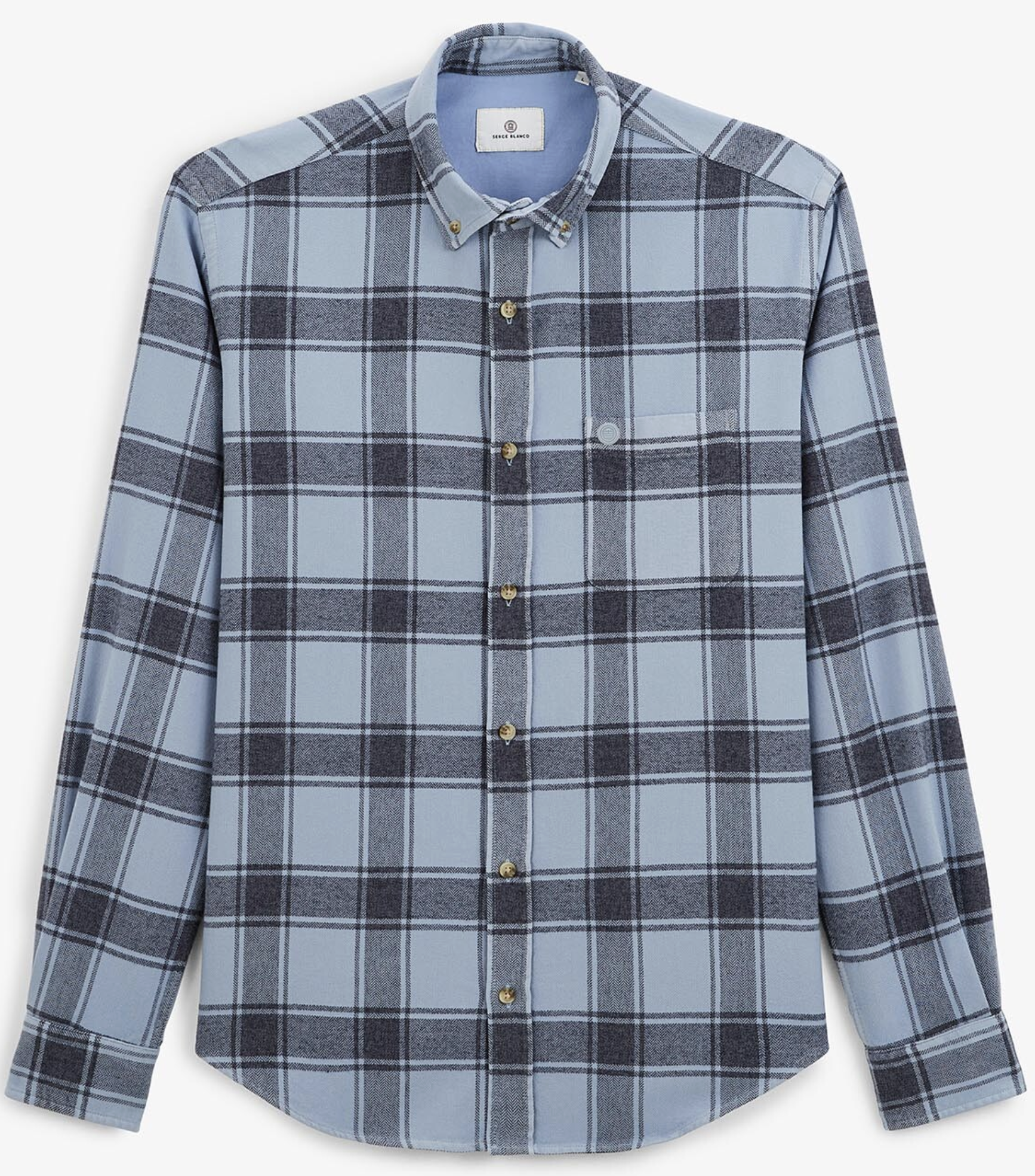 Aviator blue checkered shirt