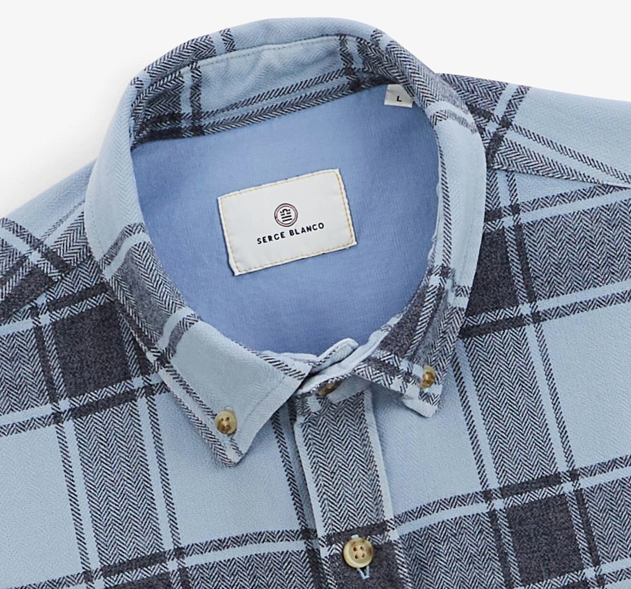 Aviator blue checkered shirt