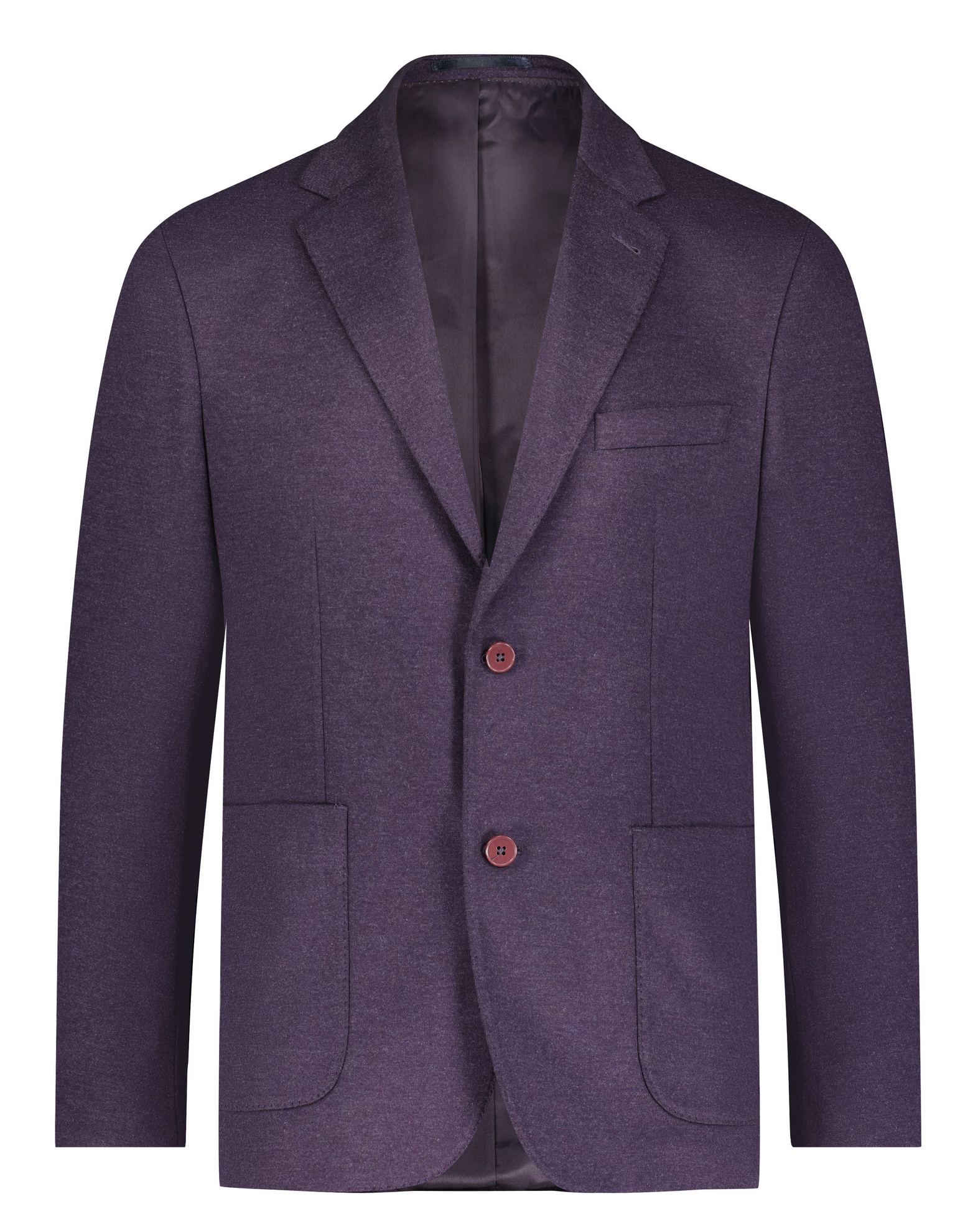 Performance Knit Sport Coat Aubergine