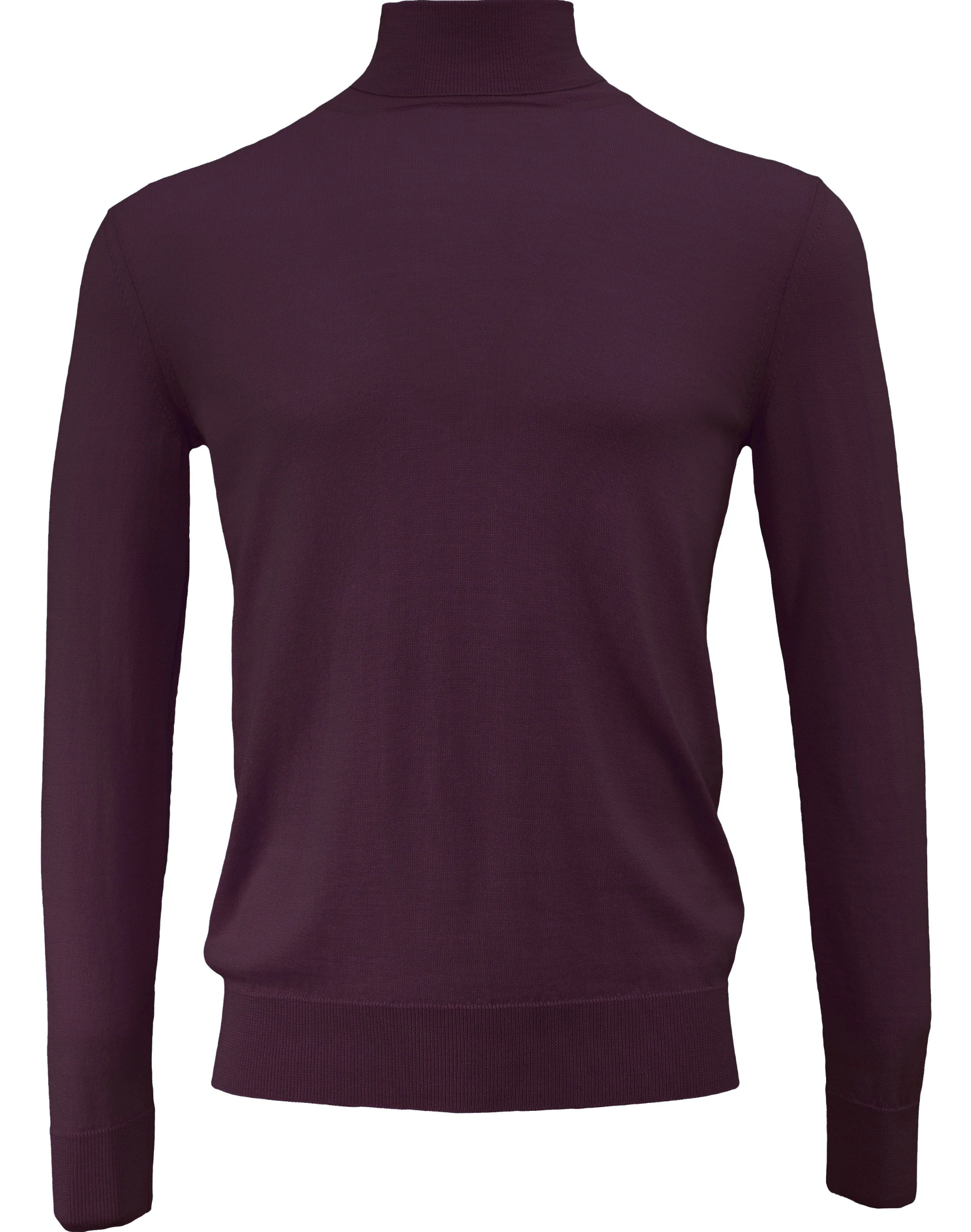 RONAN MERINO TURTLENECK SWEATER - PLUM