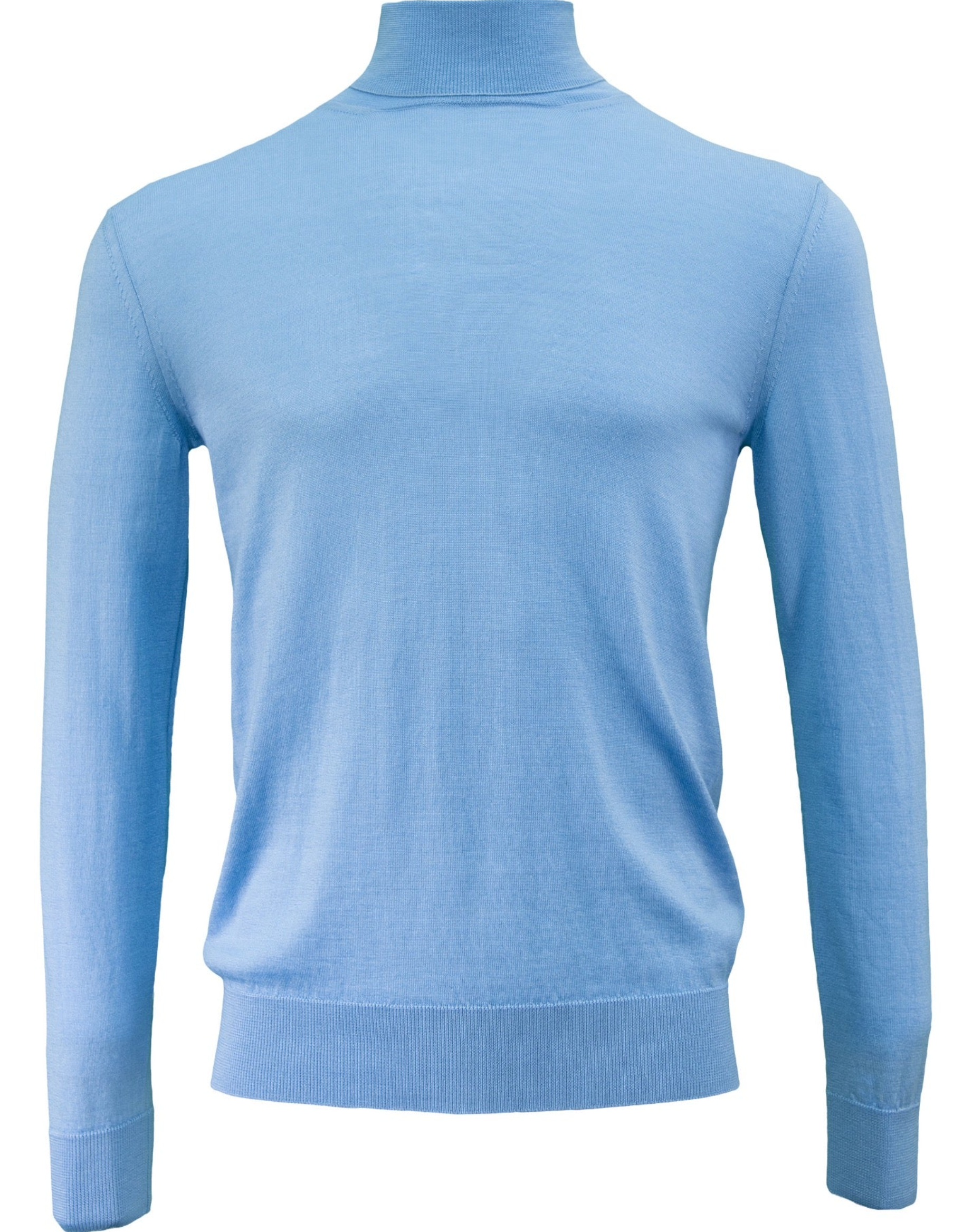 RONAN MERINO TURTLENECK SWEATER - SKY