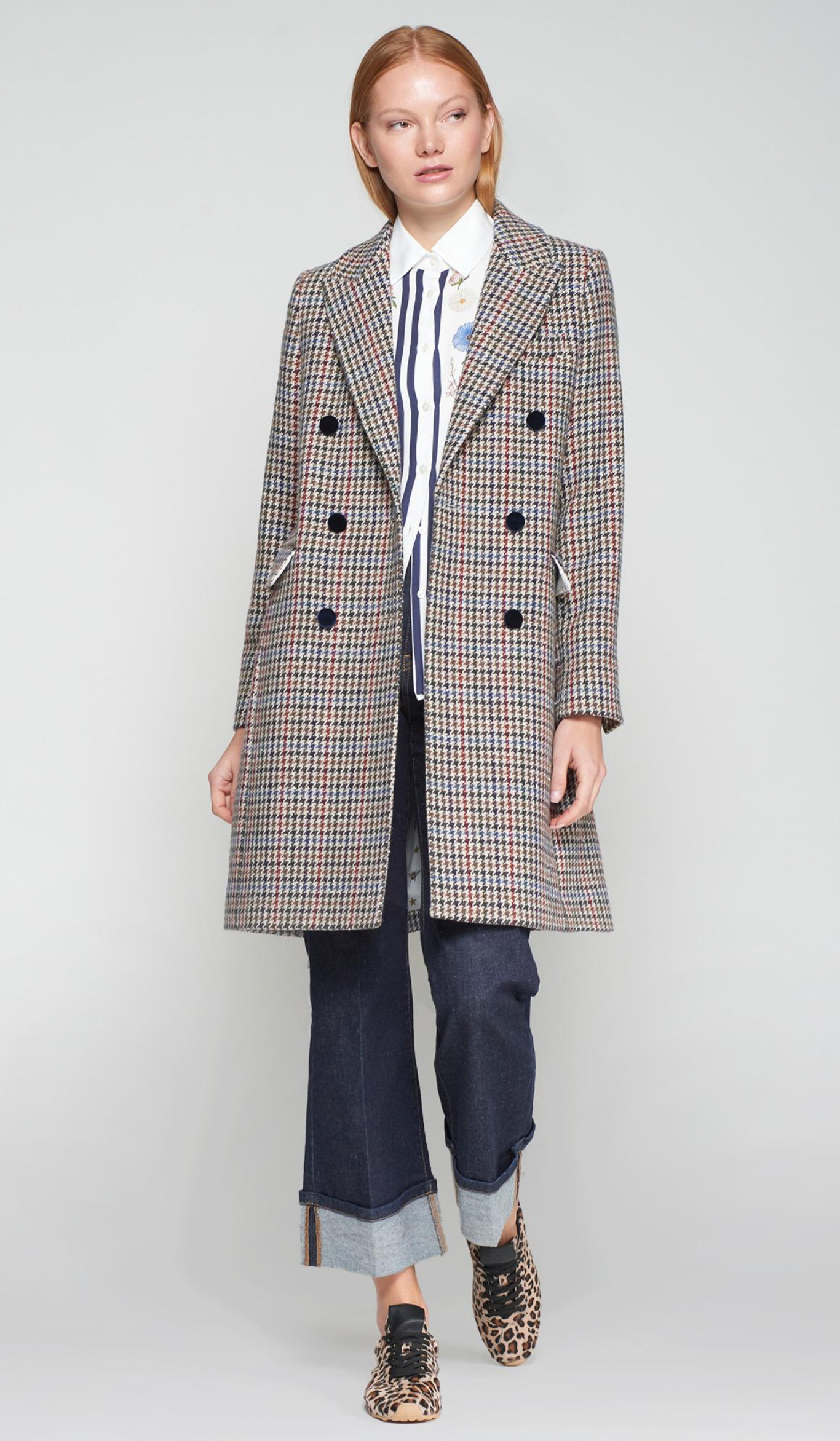 ABRIGO HOUNDSTOOTH LIAN