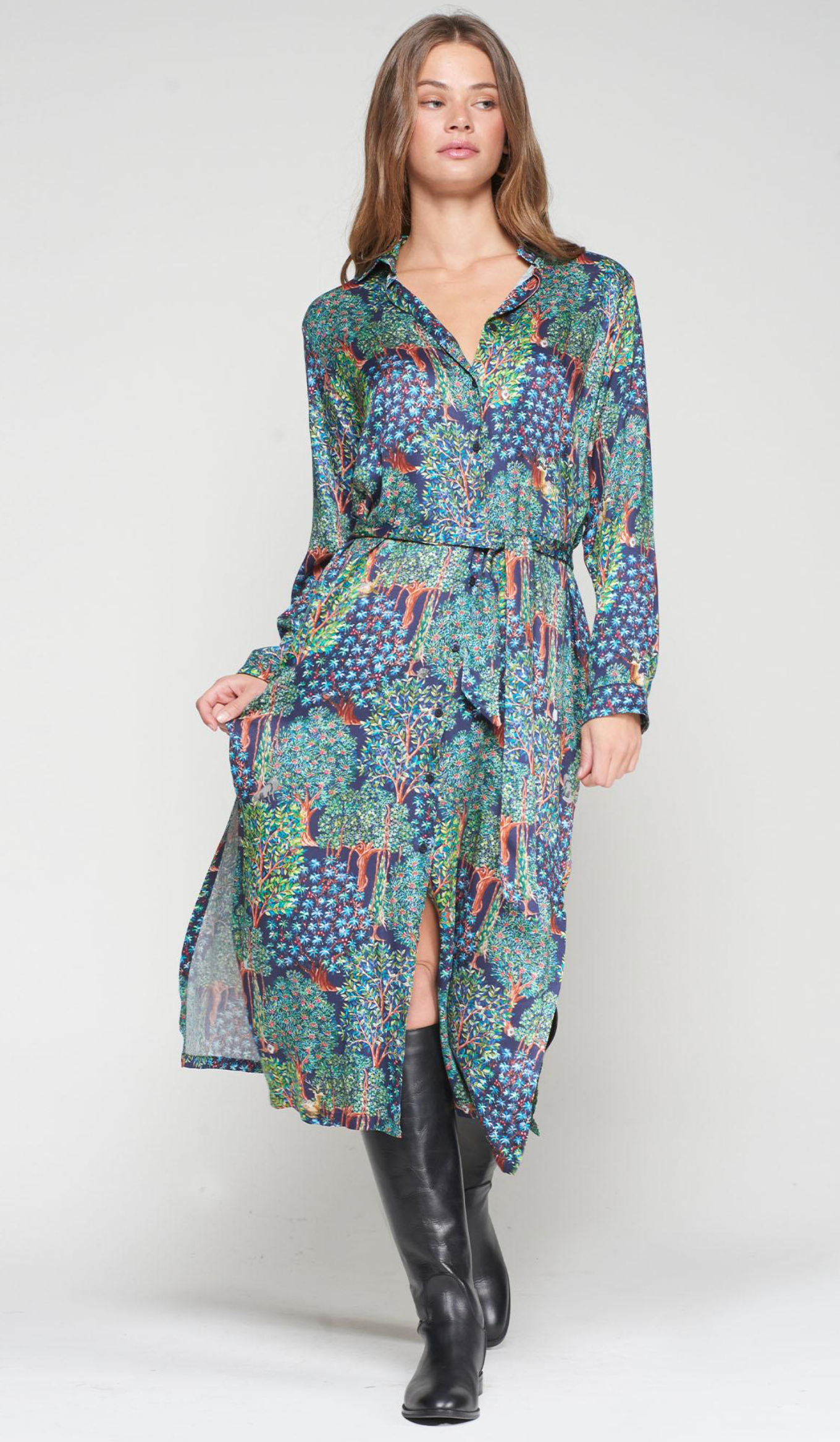 VESTIDO CAMISERO BOSQUE