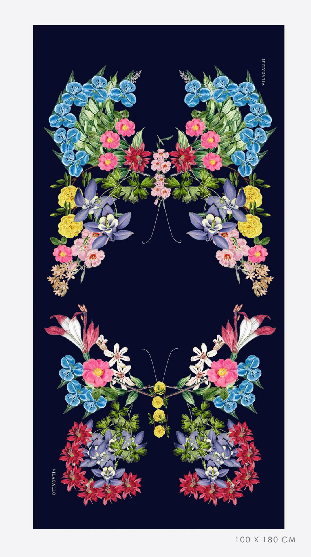 FLORAL BUTTERFLIES SCARF