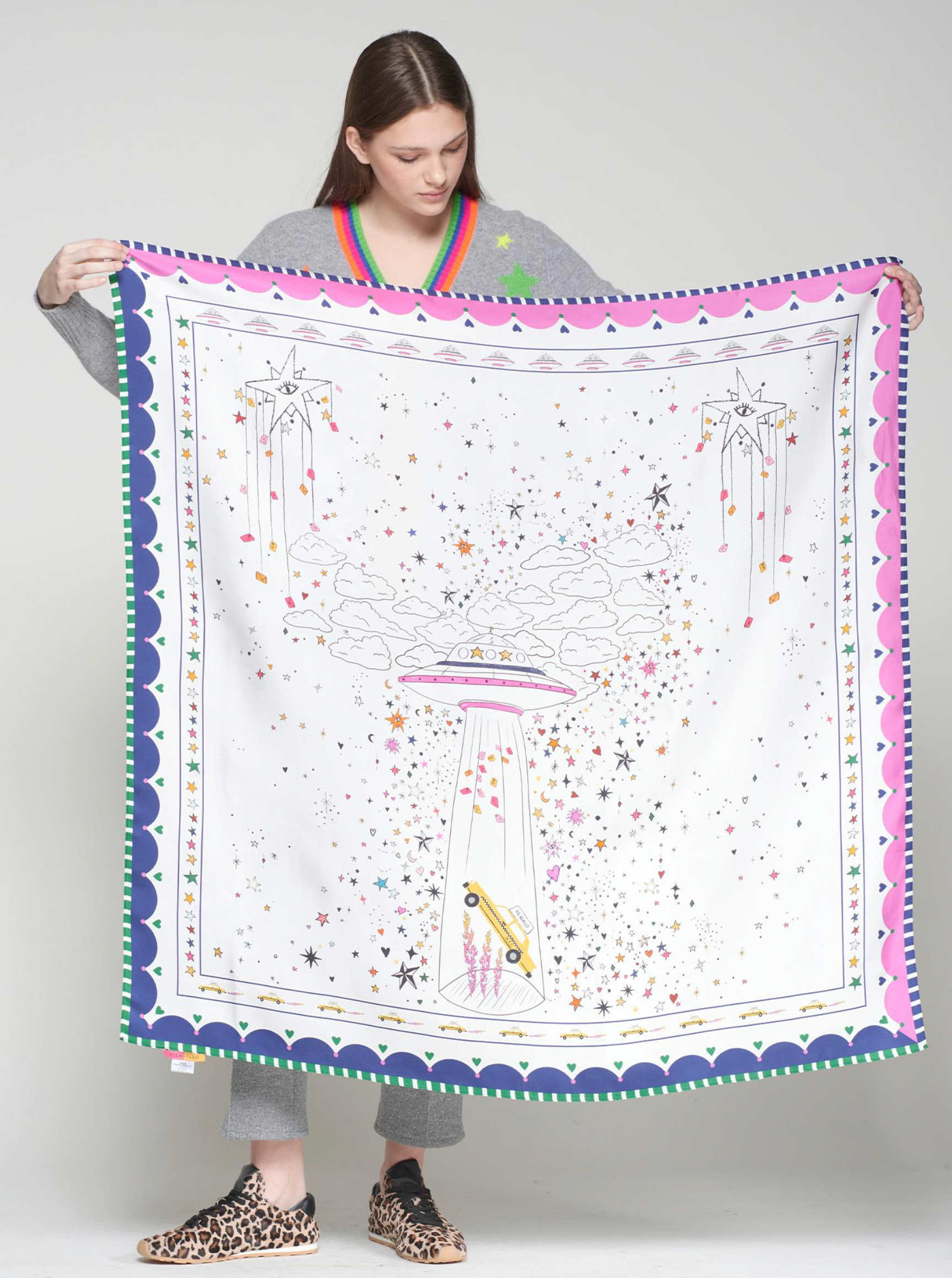 SILK UFO SCARF