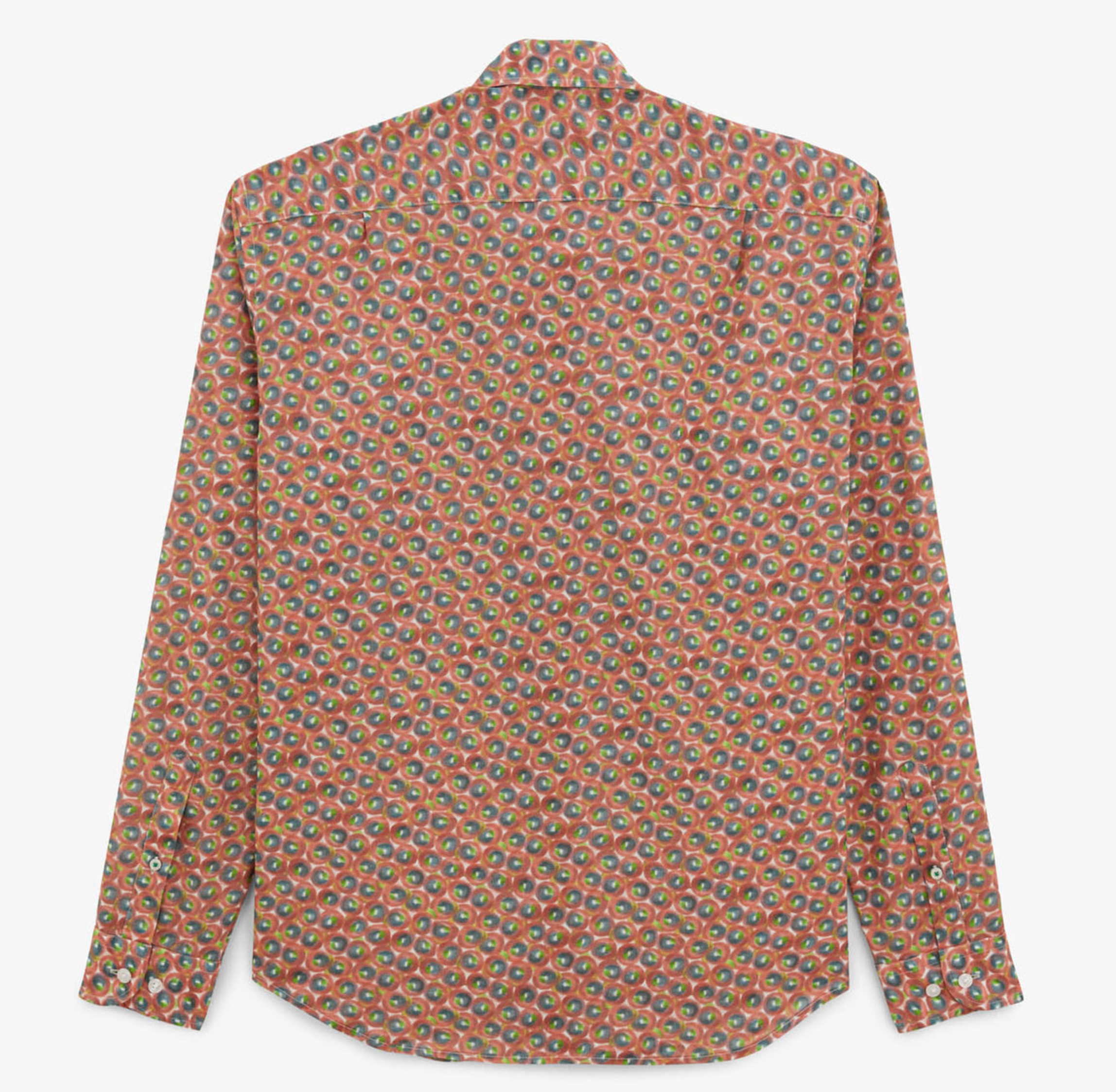 Charles coral printed shirt