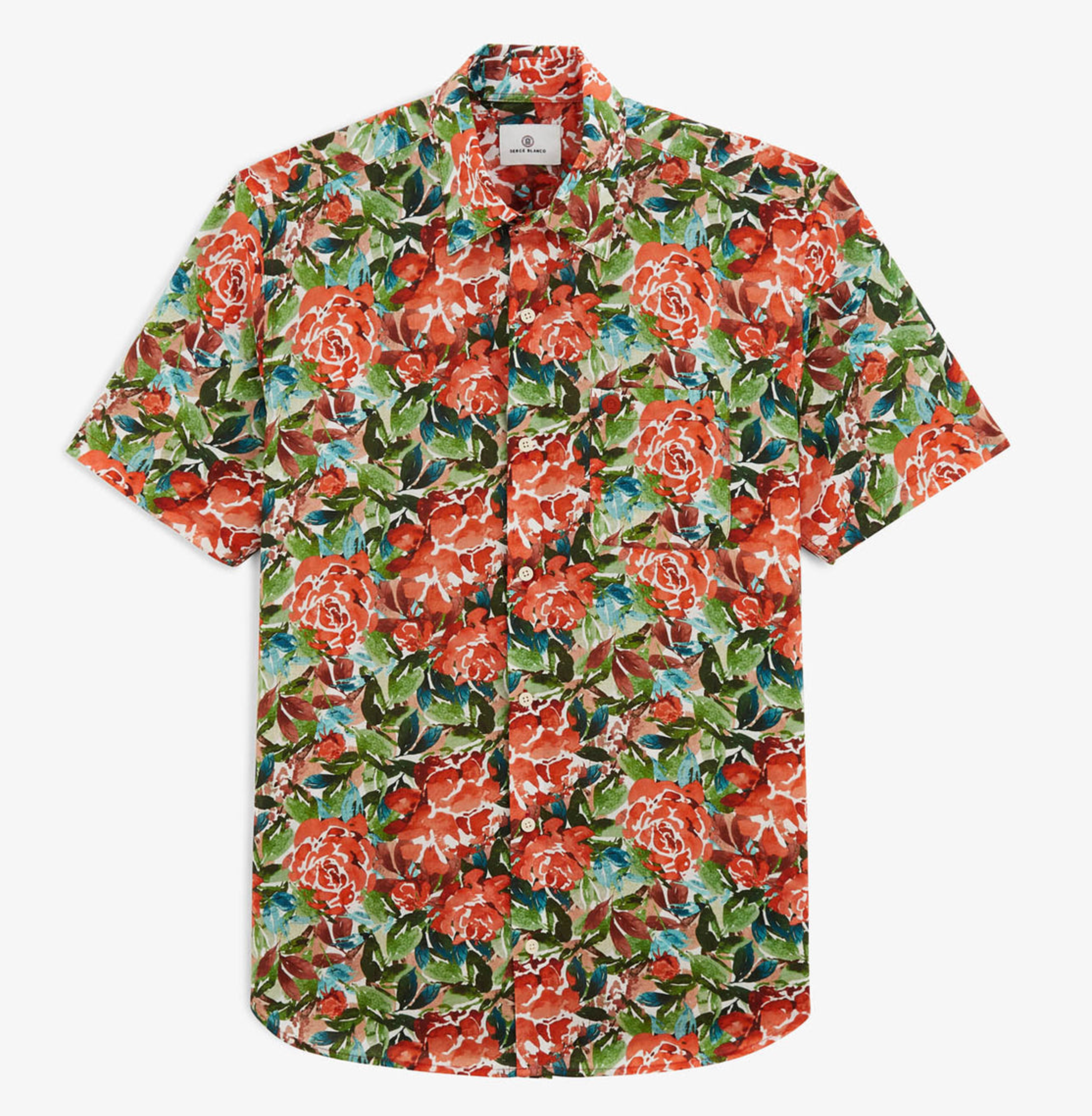 Charles mint floral shirt