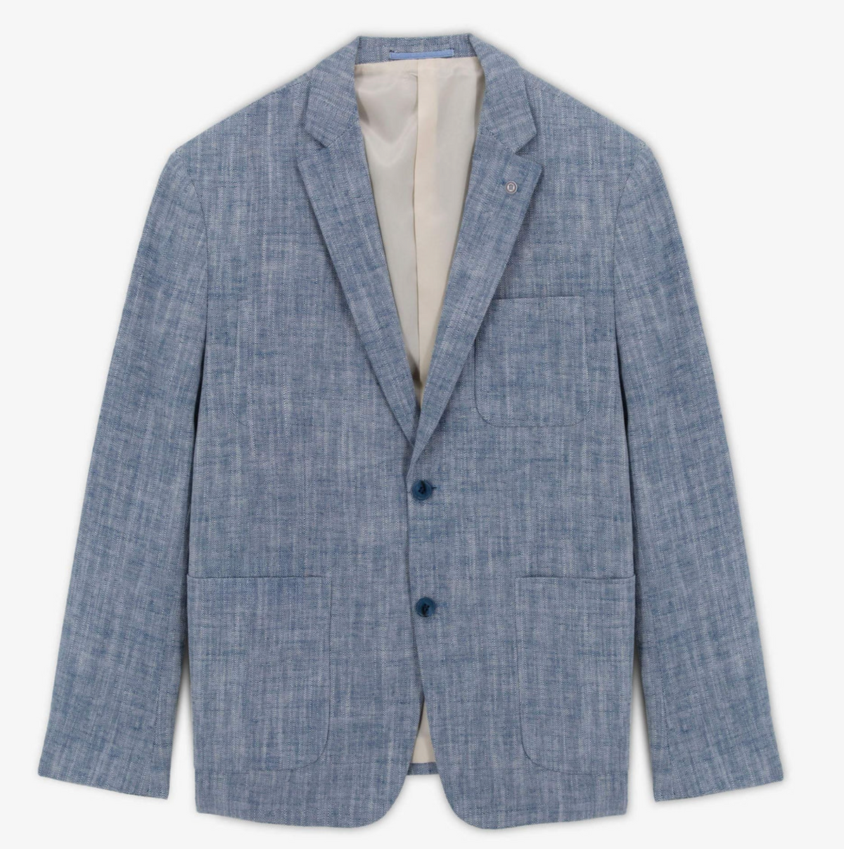 Costume Simonni cloud blue linen blend Suit