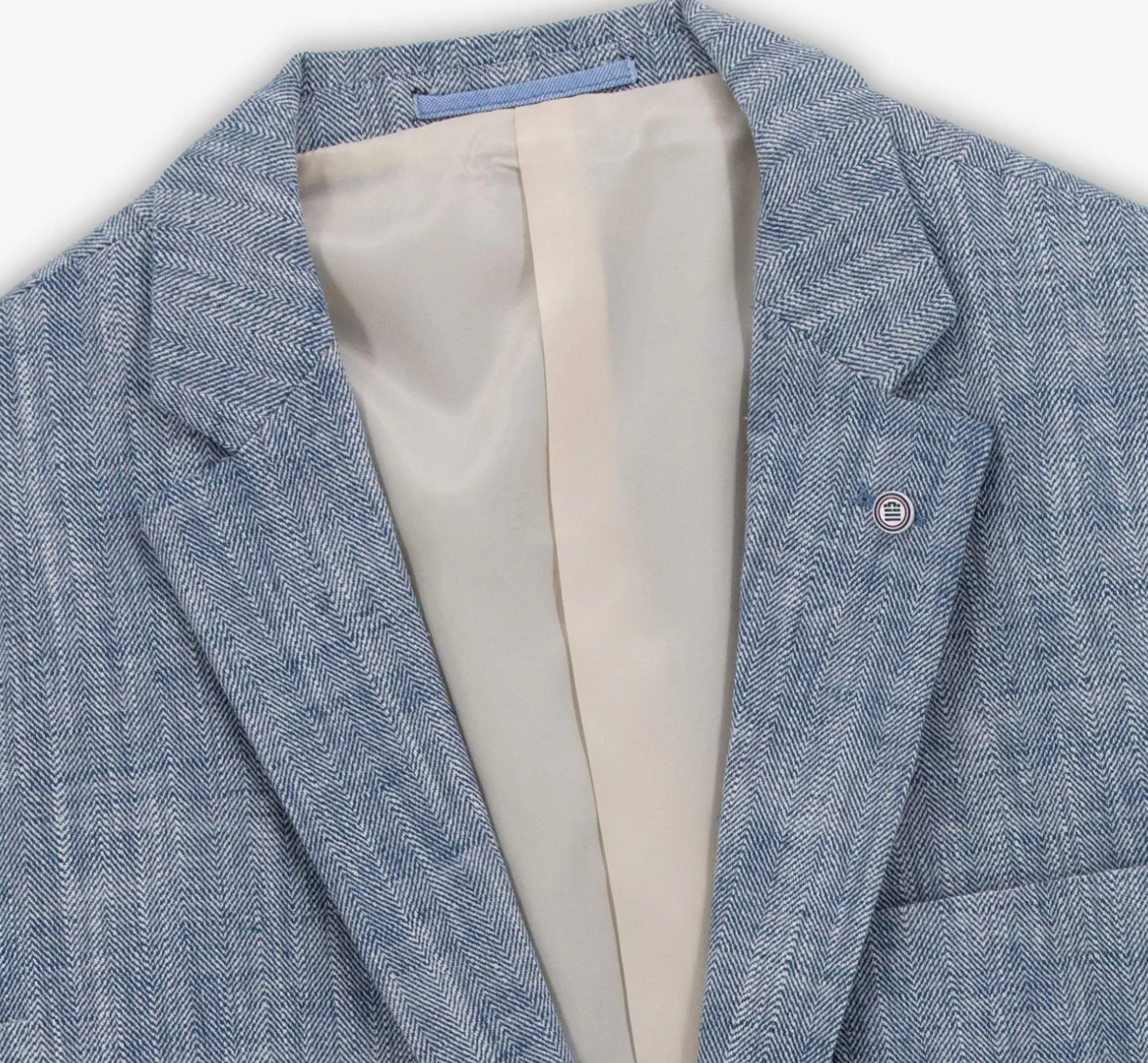 Costume Simonni cloud blue linen blend Suit