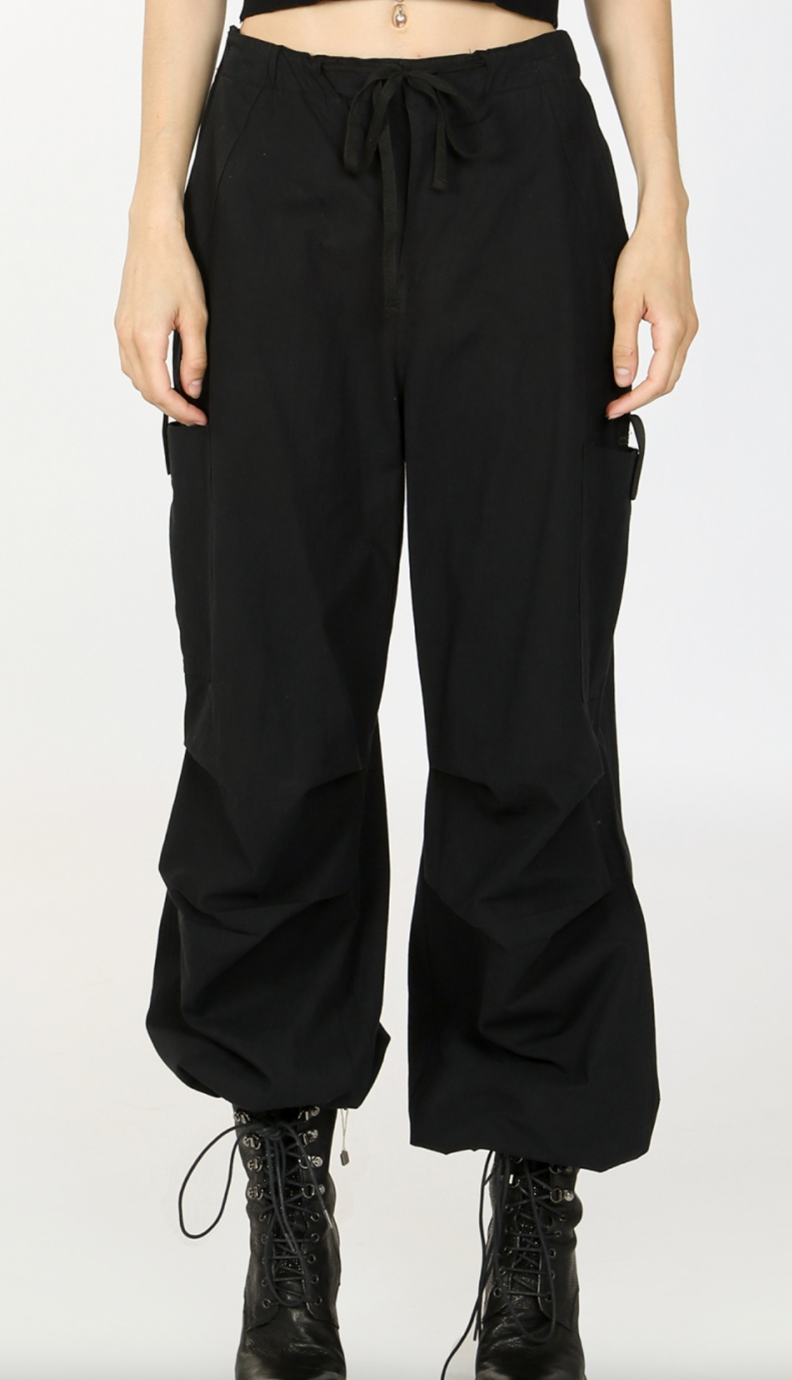 High Waisted Baggy Cargo Pants MC7052