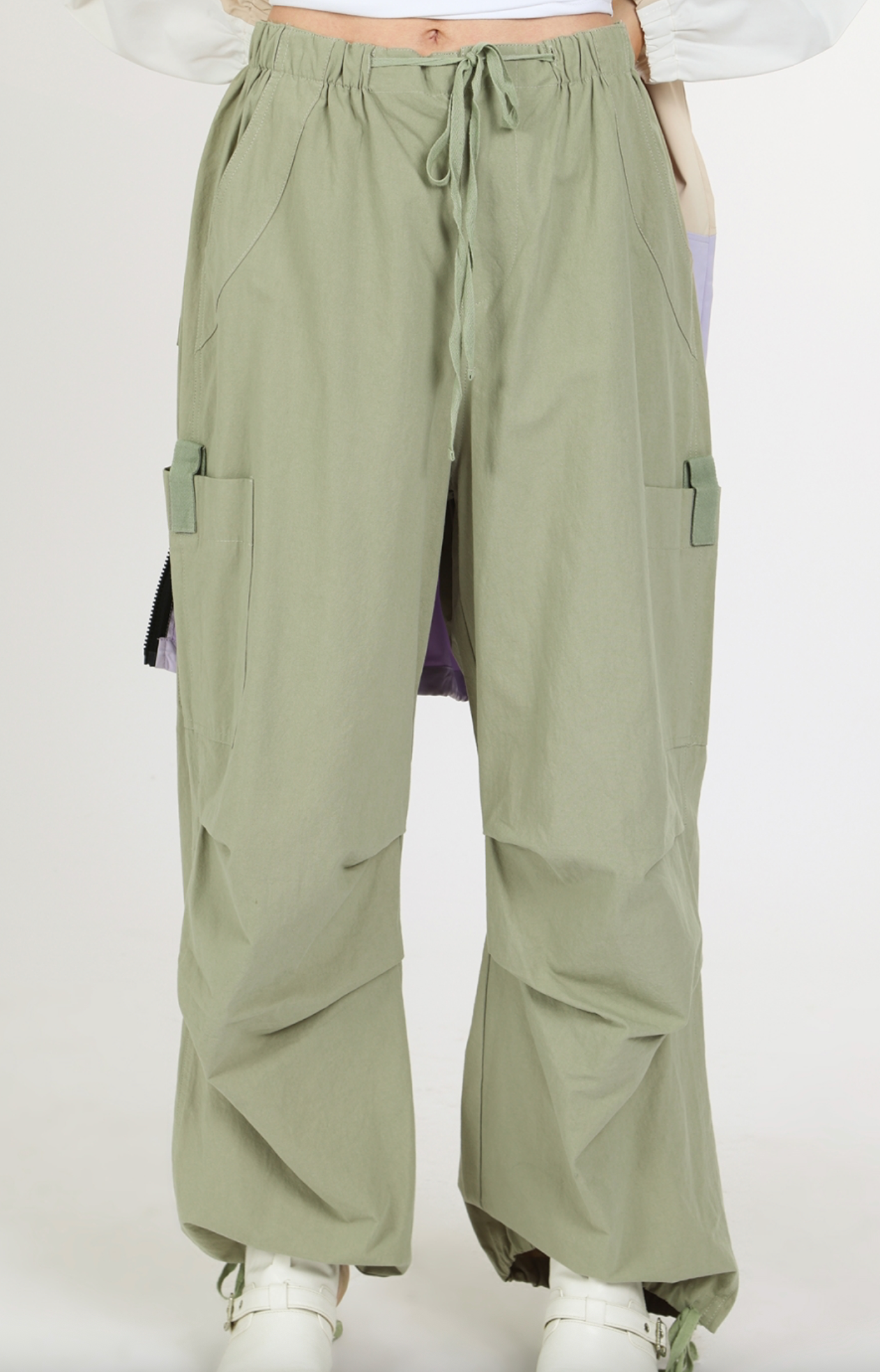 High Waisted Baggy Cargo Pants MC7052