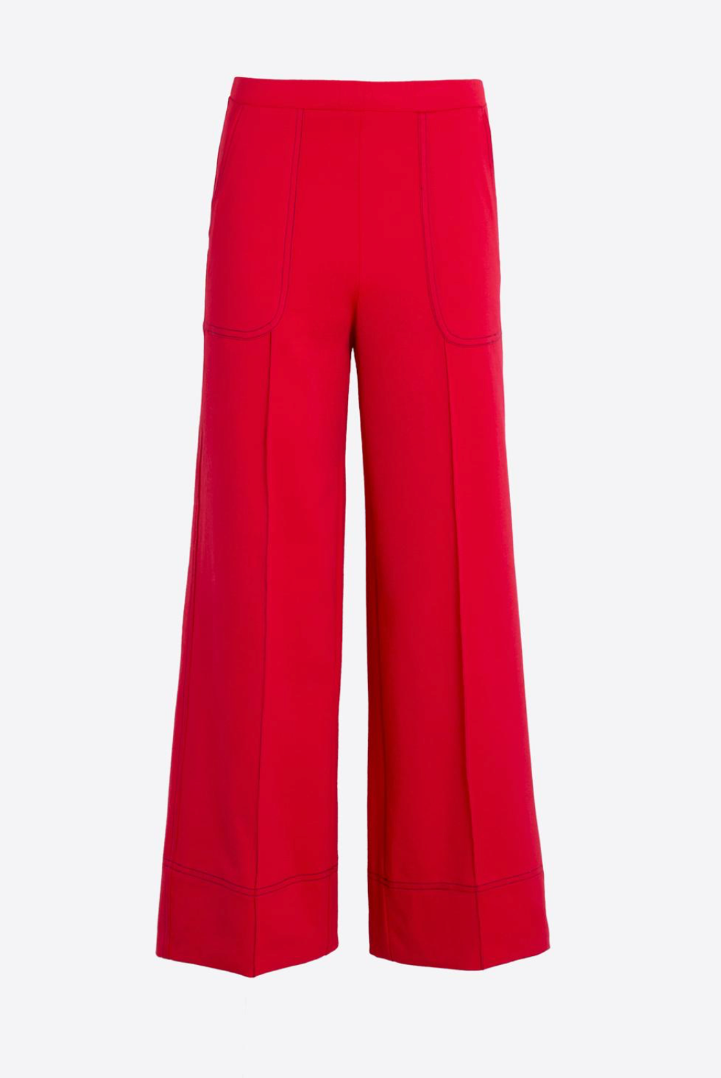 WIDE RED TROUSERS