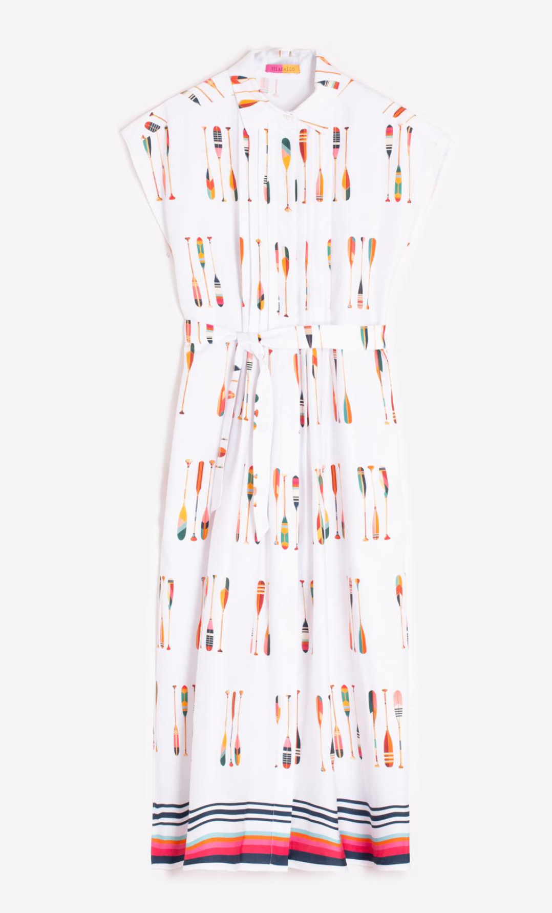 OAR PRINTED PATTERN DRESS