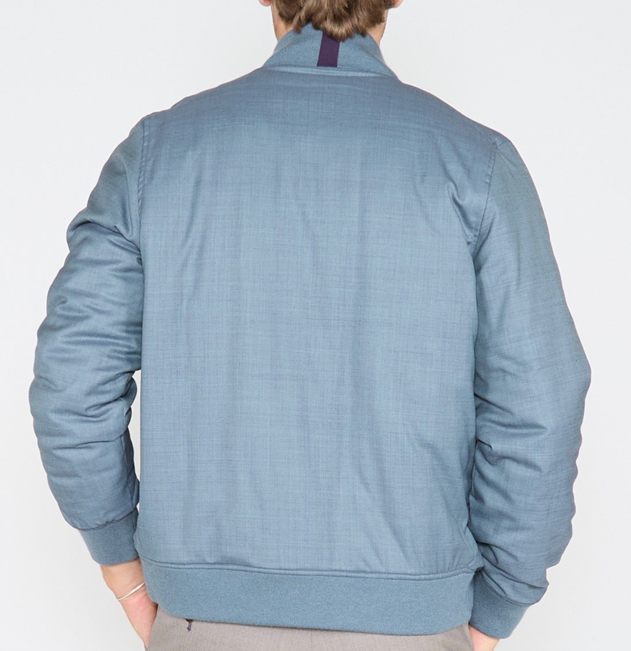 JENKIN REVERSIBLE BLOUSON JACKET - SLATE