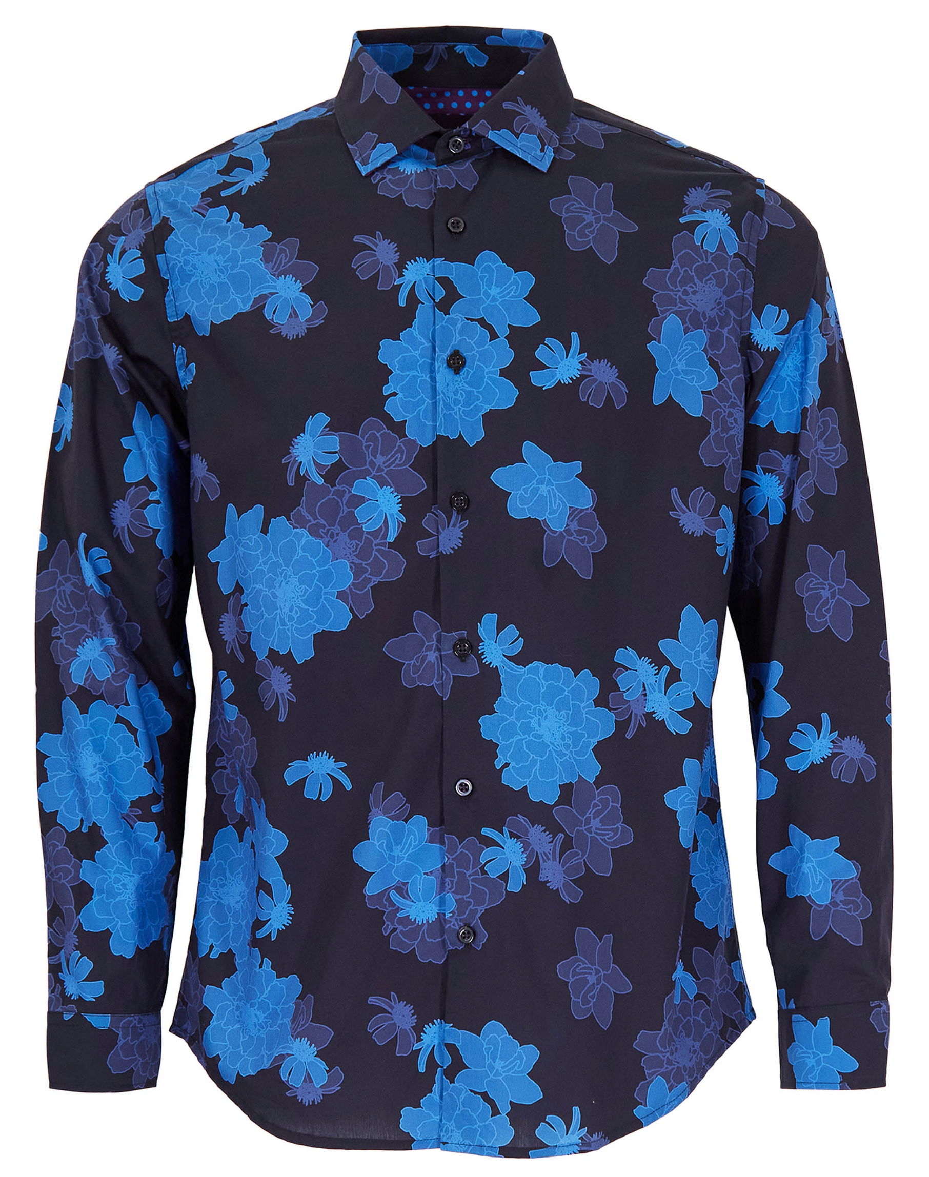NORMAN SOFTBLOOM SHIRT - NAVY