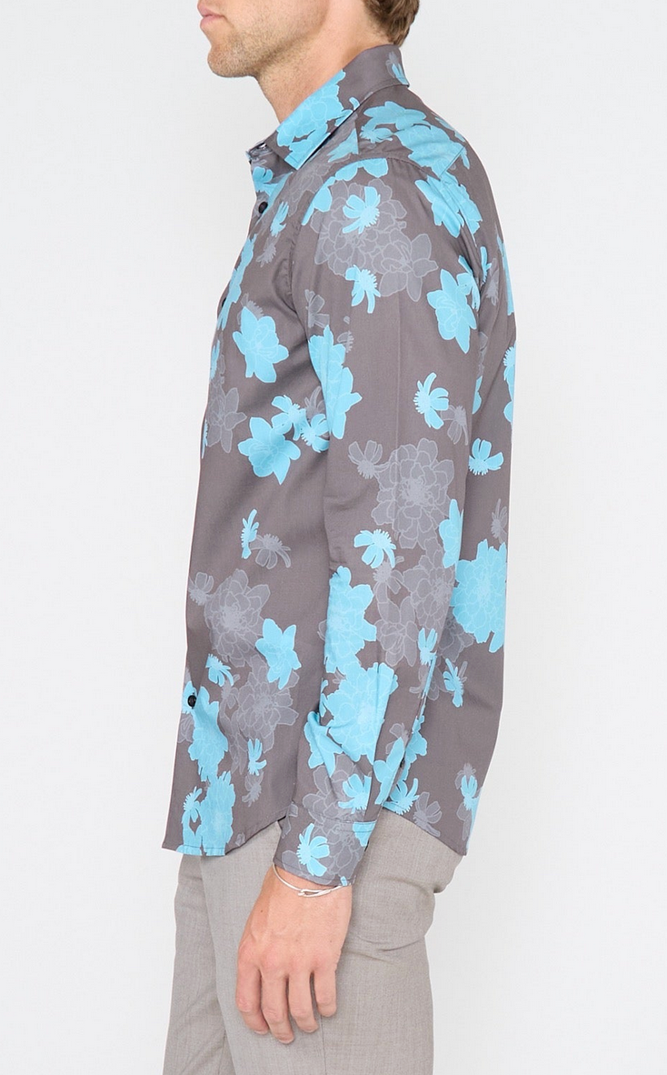 NORMAN SOFTBLOOM SHIRT - SLATE