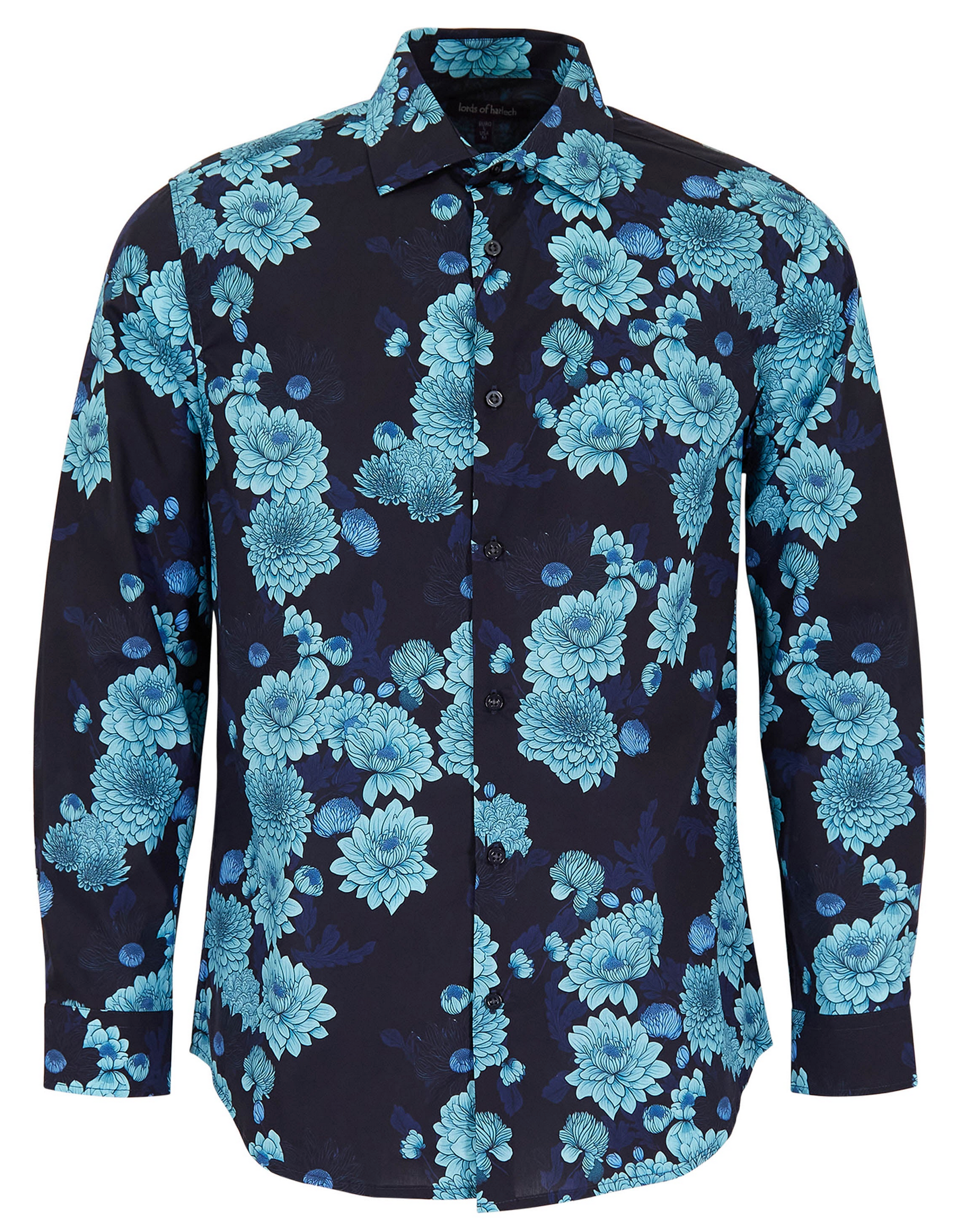 NIGEL SERIOUS FLORAL SHIRT - NAVY