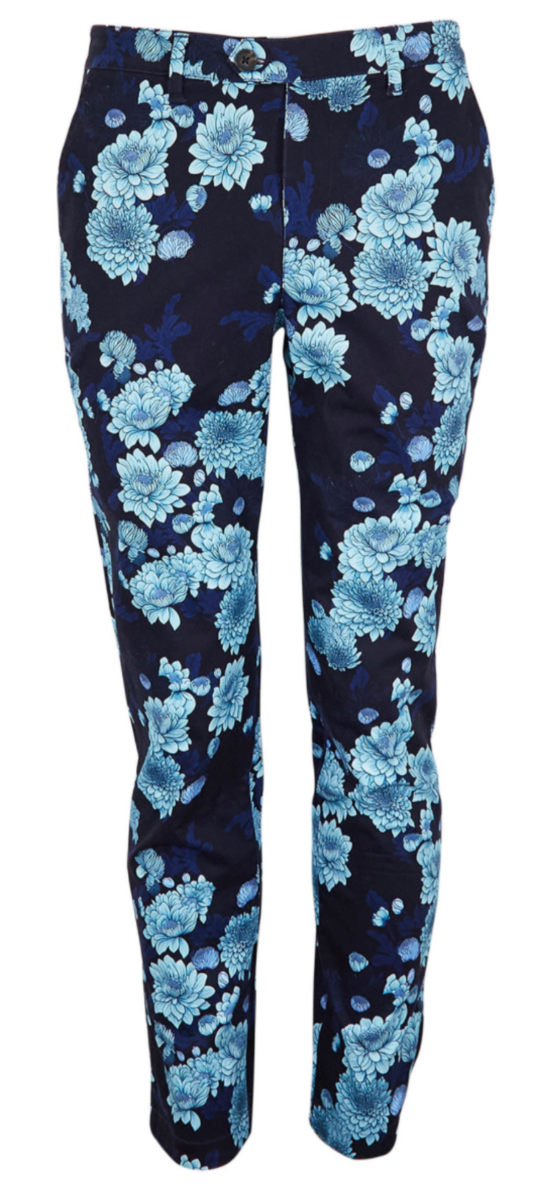 JACK SERIOUS FLORAL PANT - NAVY