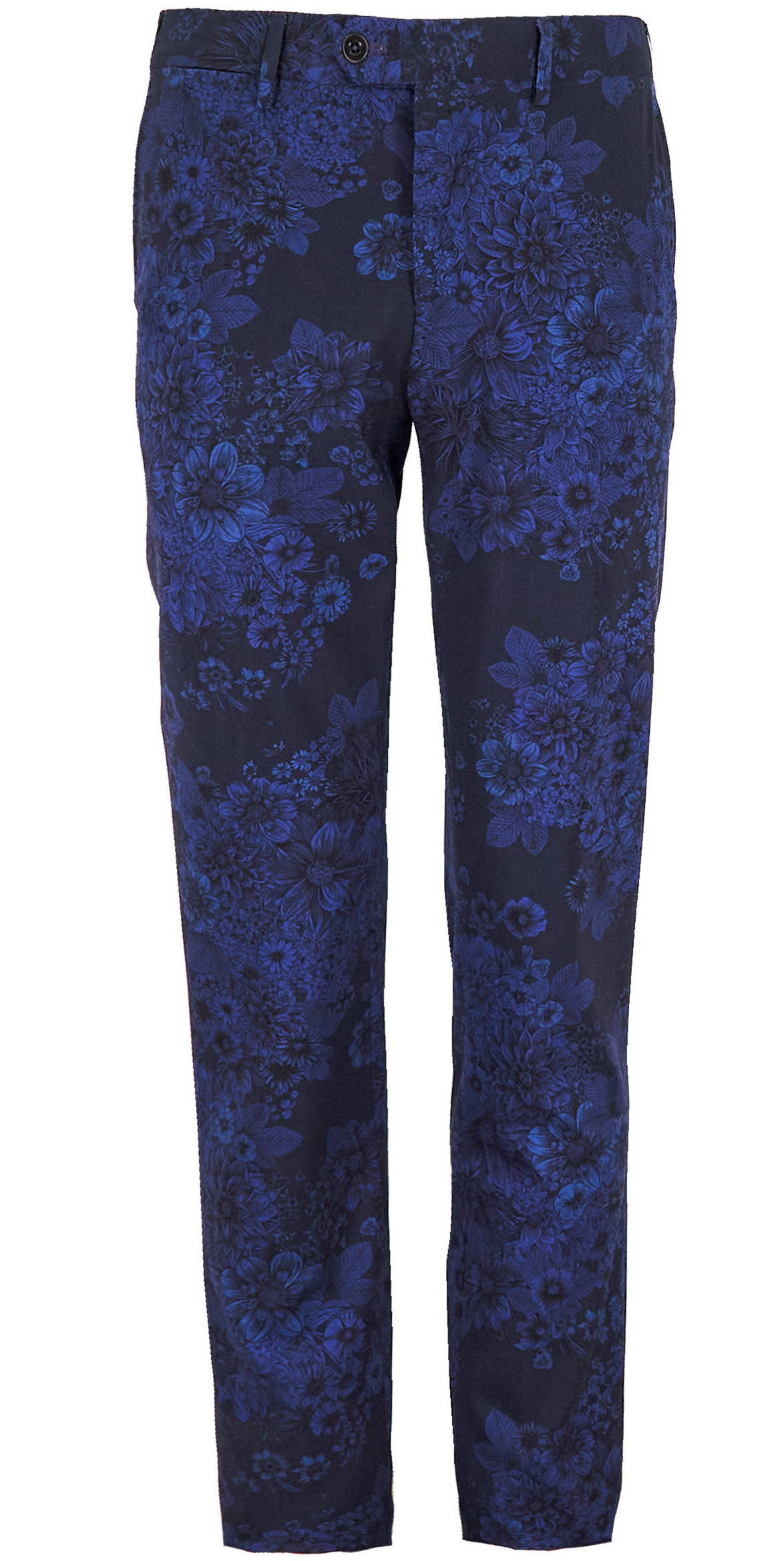 PAXTON MARCO FLORAL TAILORED WOOL PANT - MIDNIGHT