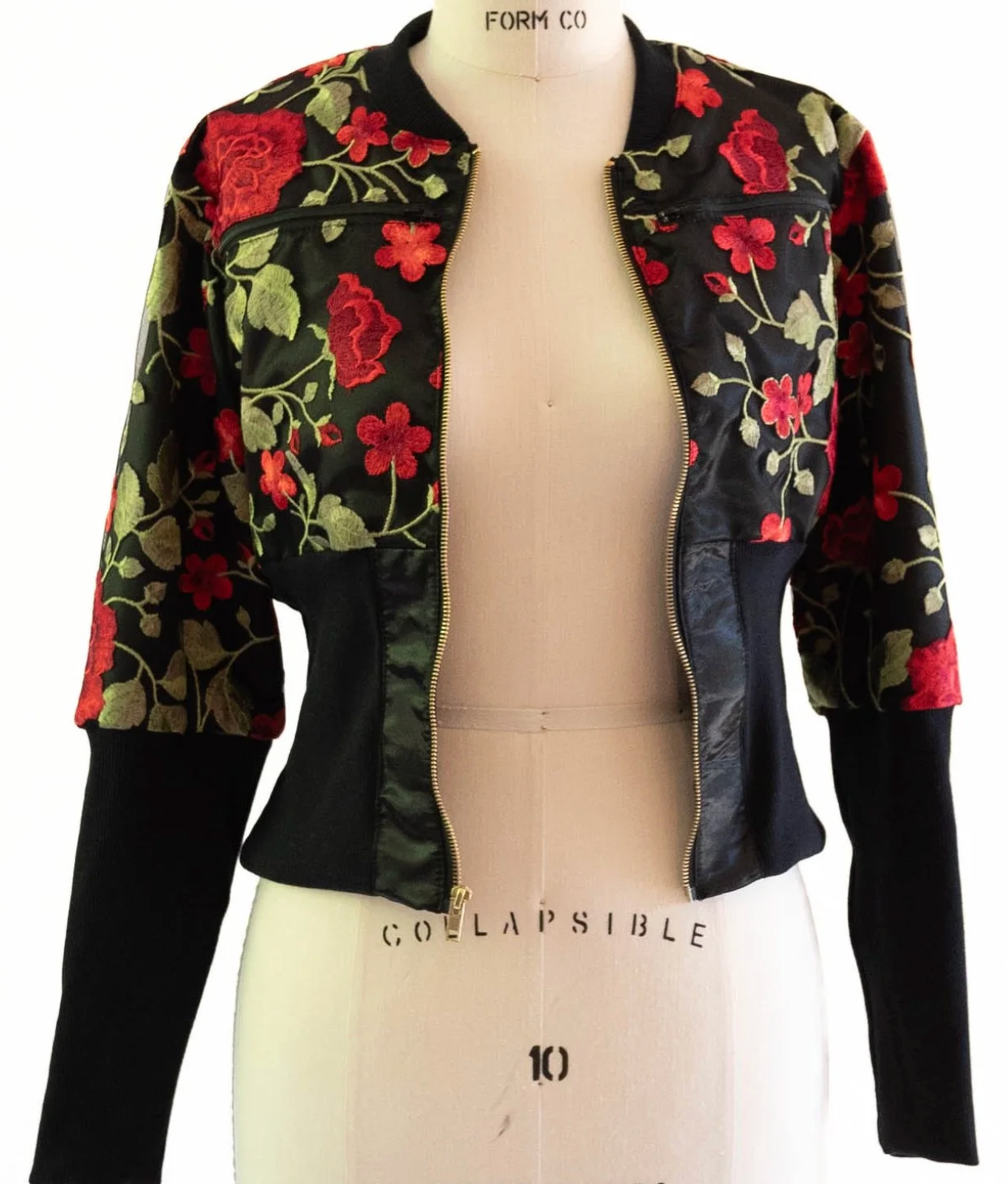 Snatched Crow Bomber Jacket: Rose Edition