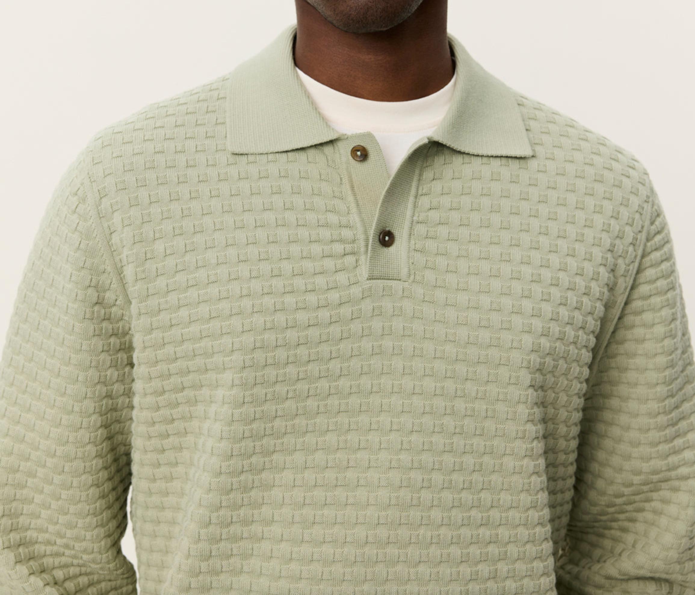 Billy Weave Knitted LS Polo