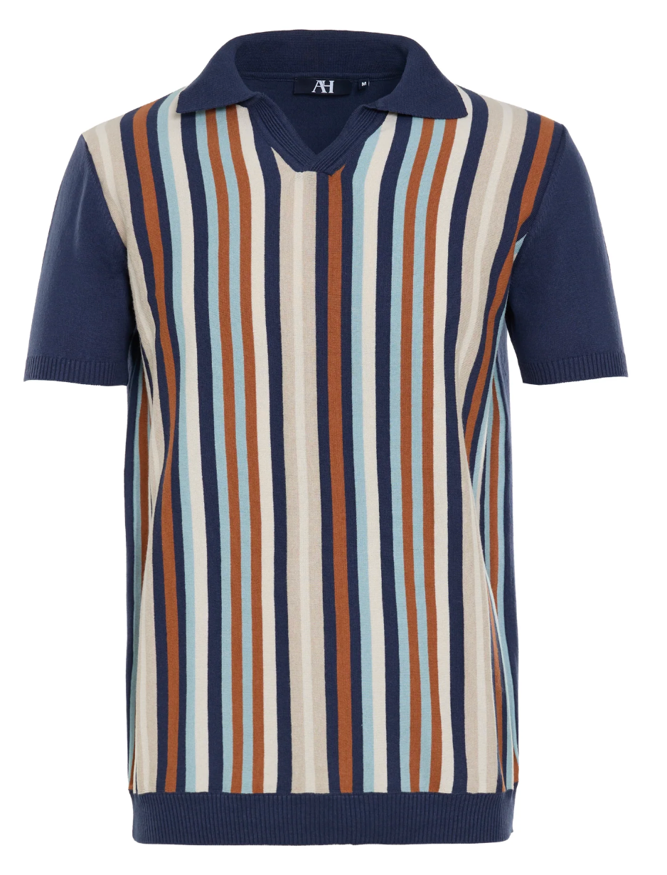 Indigo Johnny Collar Polo