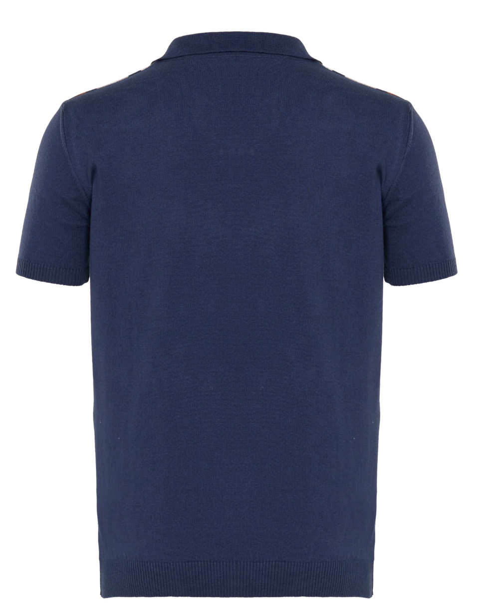 Indigo Johnny Collar Polo