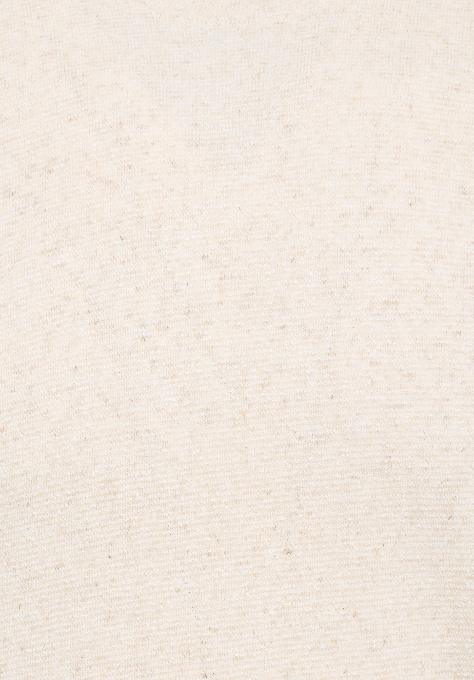 Melange Sand Popcorn Effect Seer Sucker Shirt
