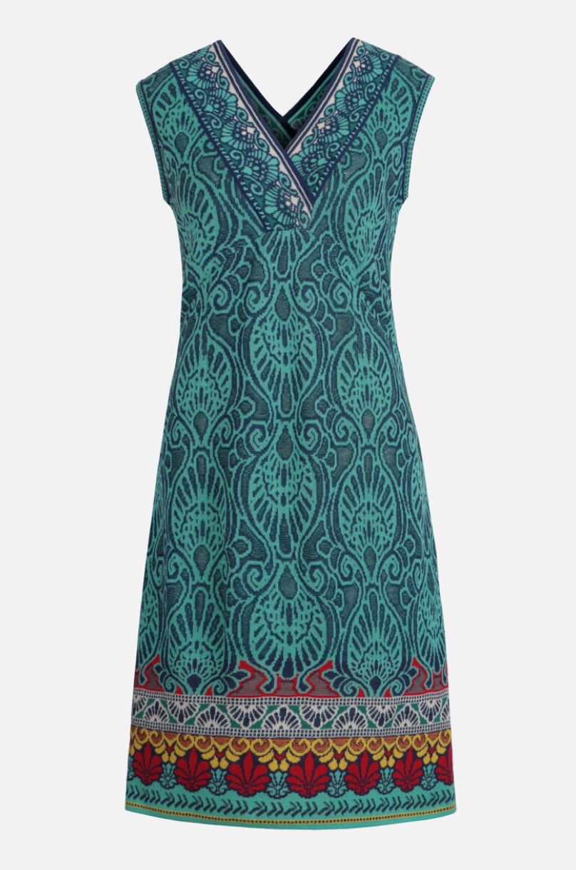 Jacquard Dress Mediterranean Pattern