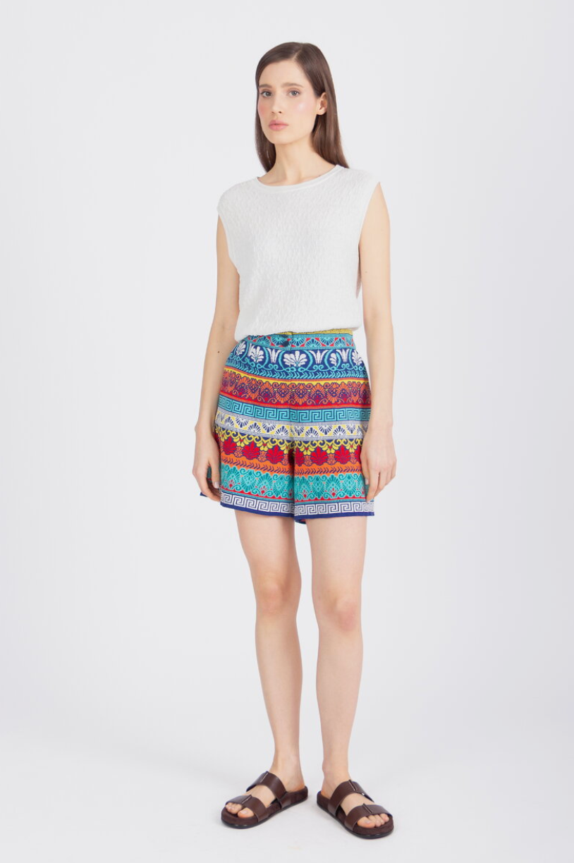 Jacquard Shorts Mediterranean pattern