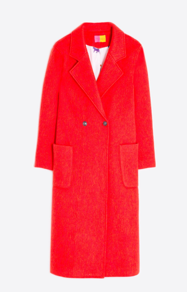 Rojo Naranja Trench Coat