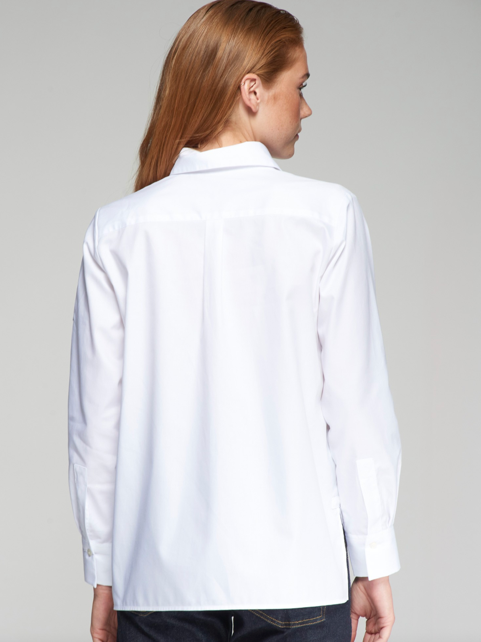 SHIRT ISA EMB WHITE TWILL